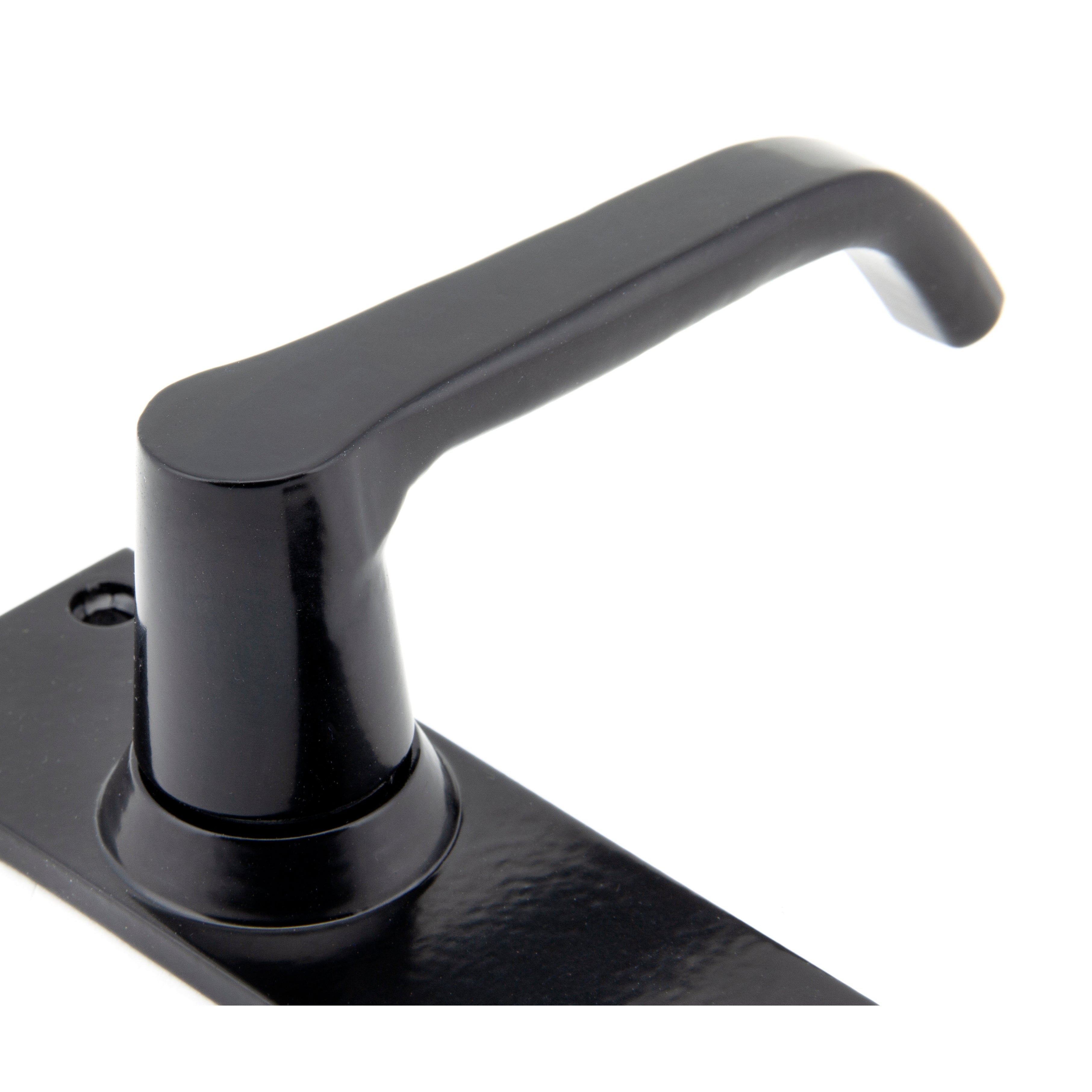 Black Deluxe Lever Latch Set | From The Anvil-Lever Latch-Yester Home