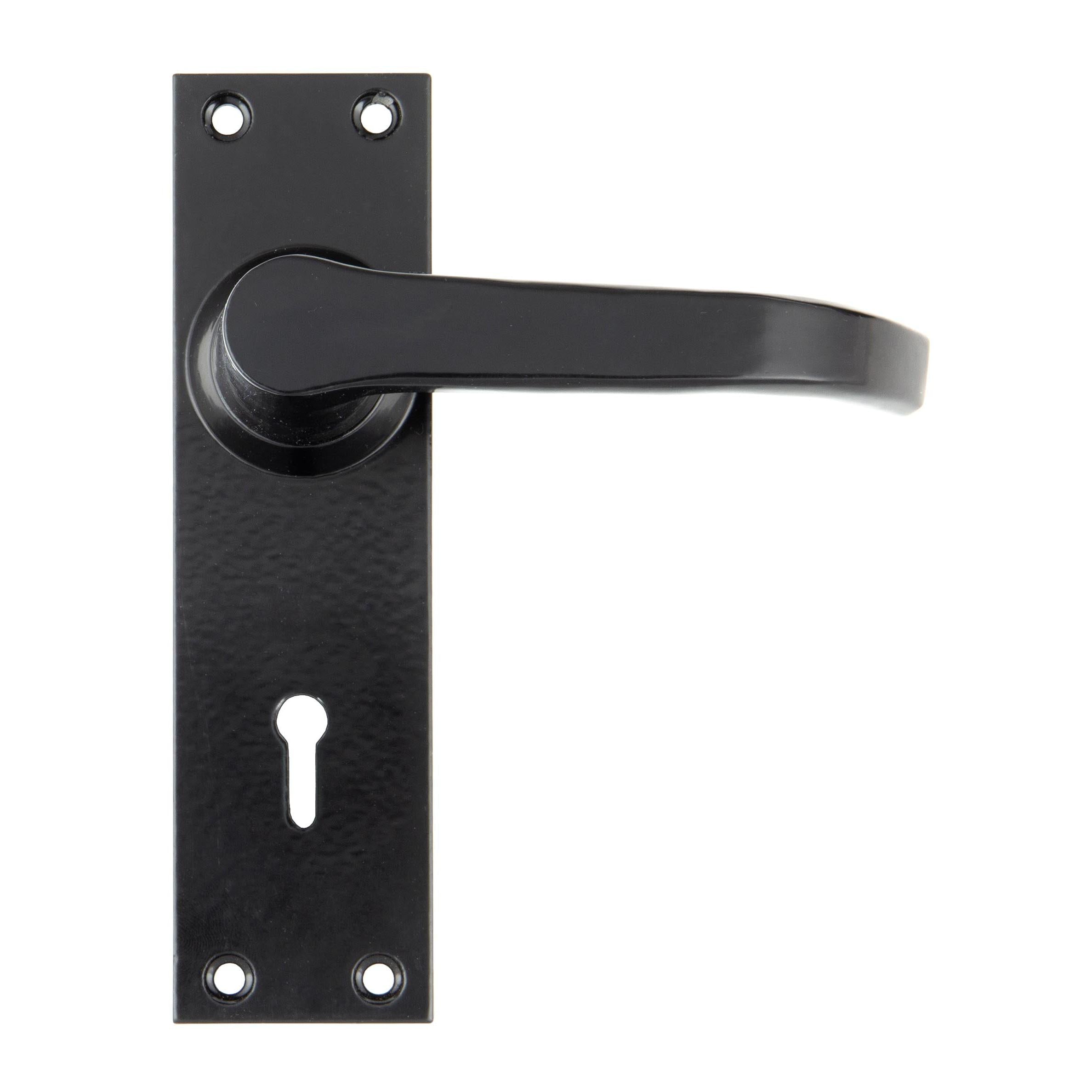 Black Deluxe Lever Lock Set | From The Anvil - Lever Lock - From The Anvil - Yester Home