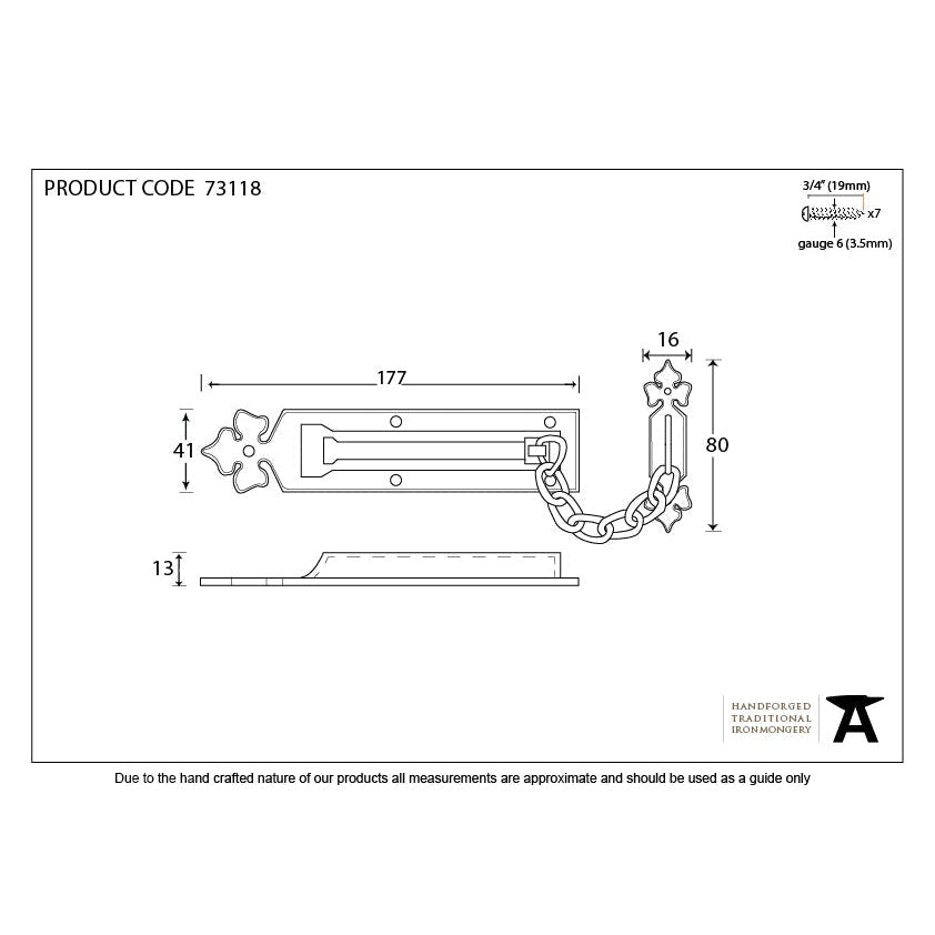 Black Door Chain | From The Anvil-Security-Yester Home