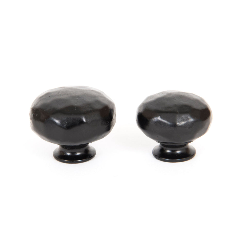 Black Elan Cabinet Knob - Large | From The Anvil-Cabinet Knobs-Yester Home