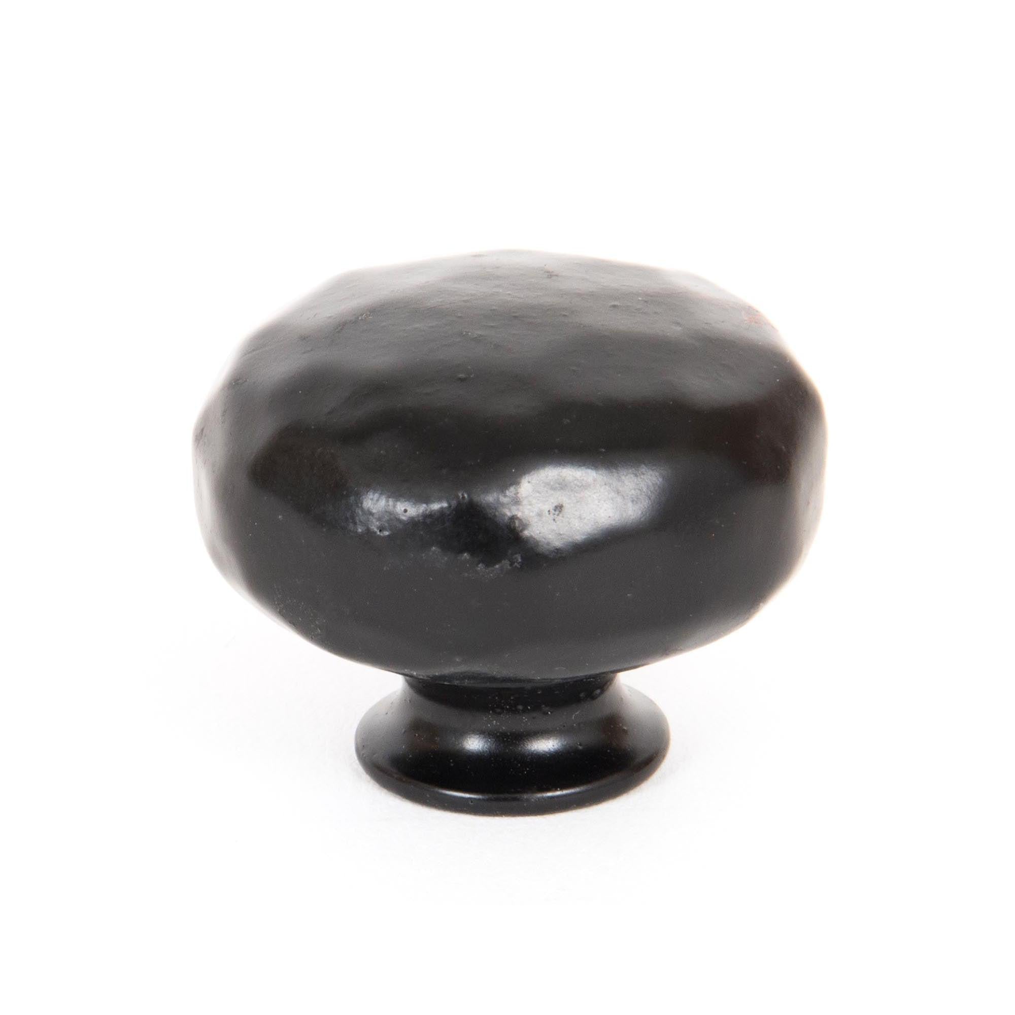 Black Elan Cabinet Knob - Large | From The Anvil - Cabinet Knobs - From The Anvil - Yester Home