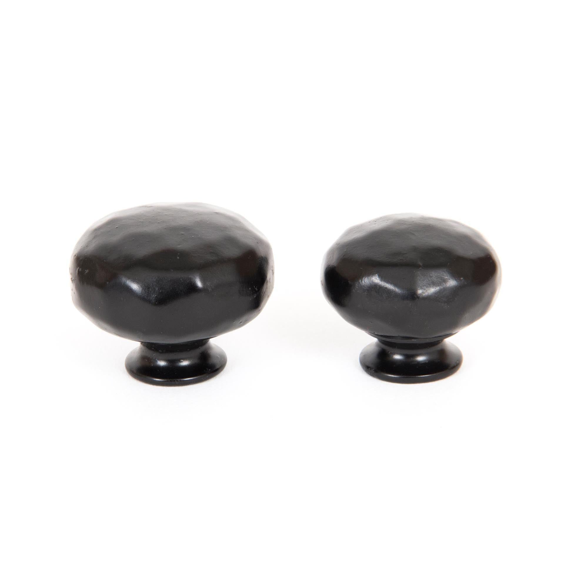 Black Elan Cabinet Knob - Large | From The Anvil - Cabinet Knobs - From The Anvil - Yester Home