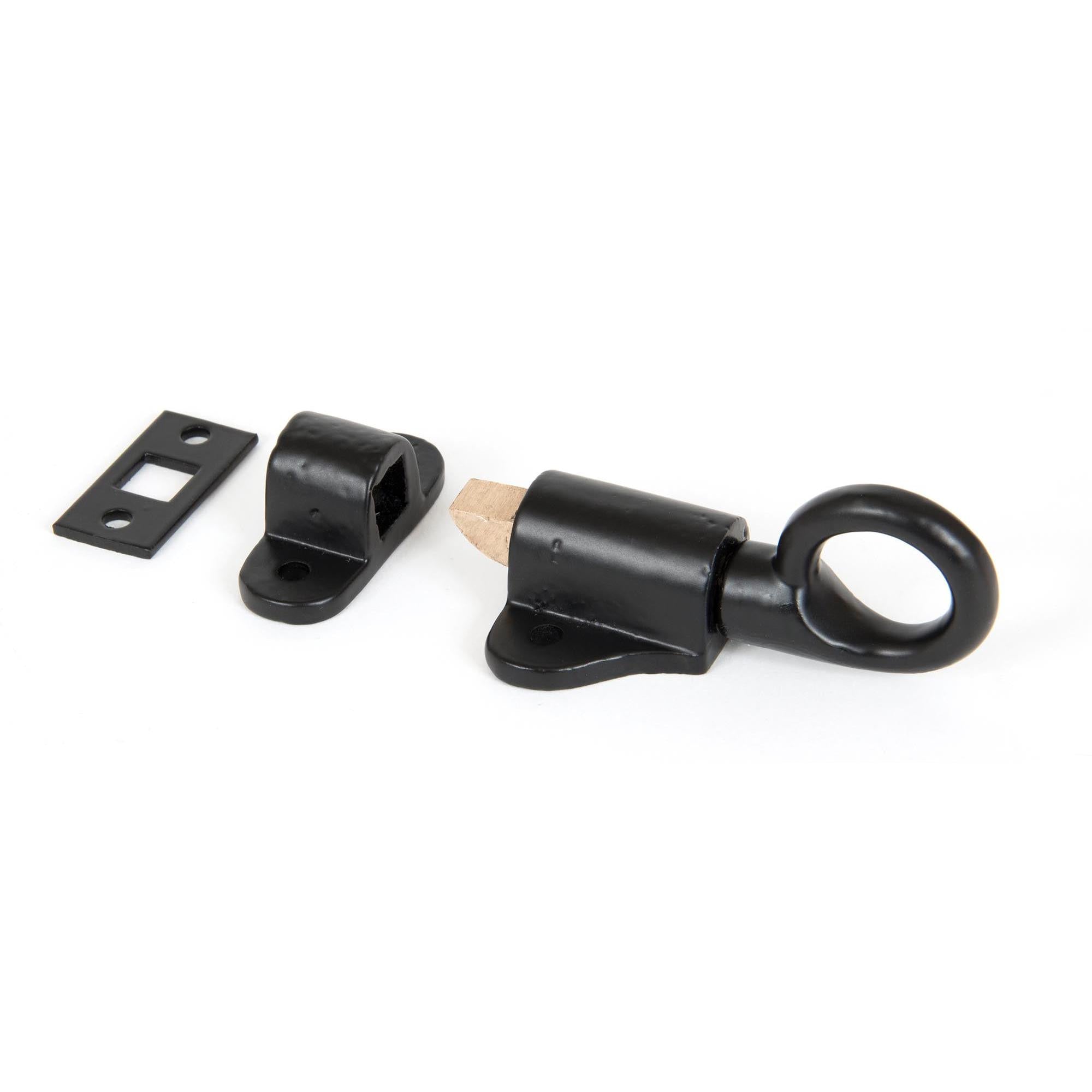 Black Fanlight Catch with two Keeps | From The Anvil - Fanlight Catches - From The Anvil - Yester Home