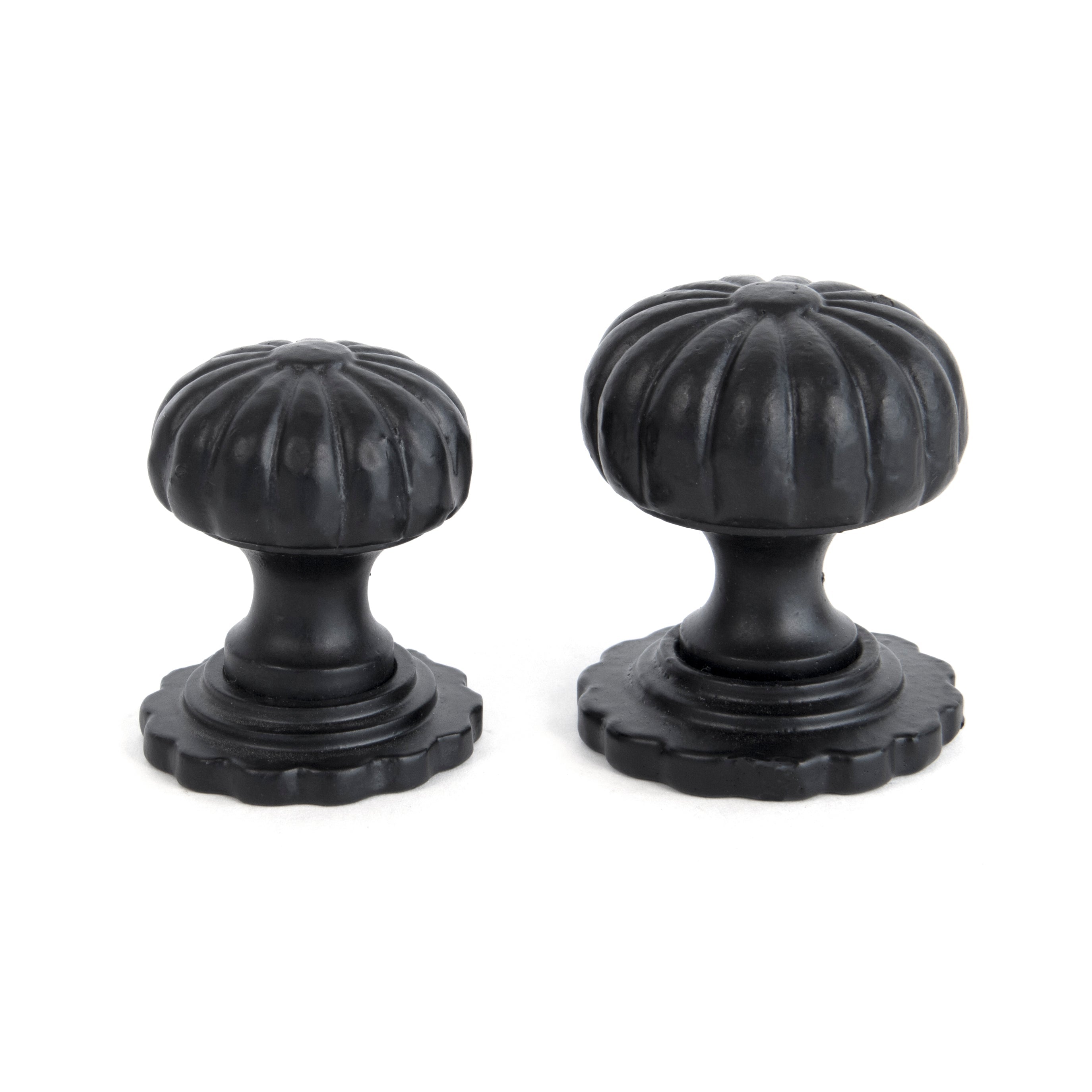 Black Flower Cabinet Knob - Small | From The Anvil-Cabinet Knobs-Yester Home