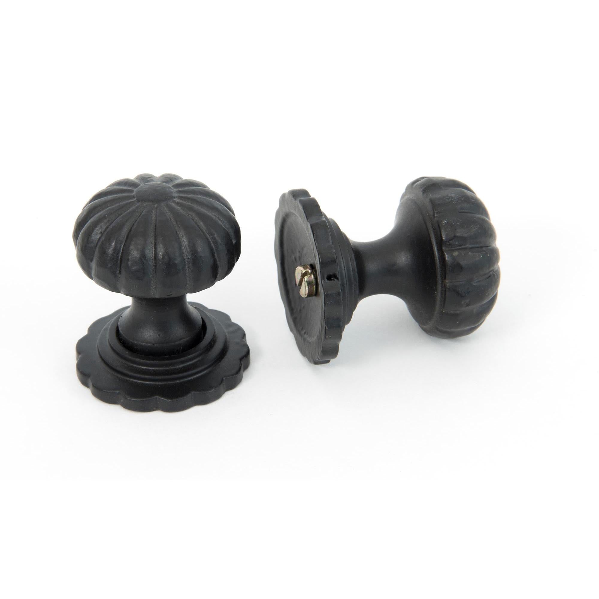 Black Flower Cabinet Knob - Small | From The Anvil - Cabinet Knobs - From The Anvil - Yester Home