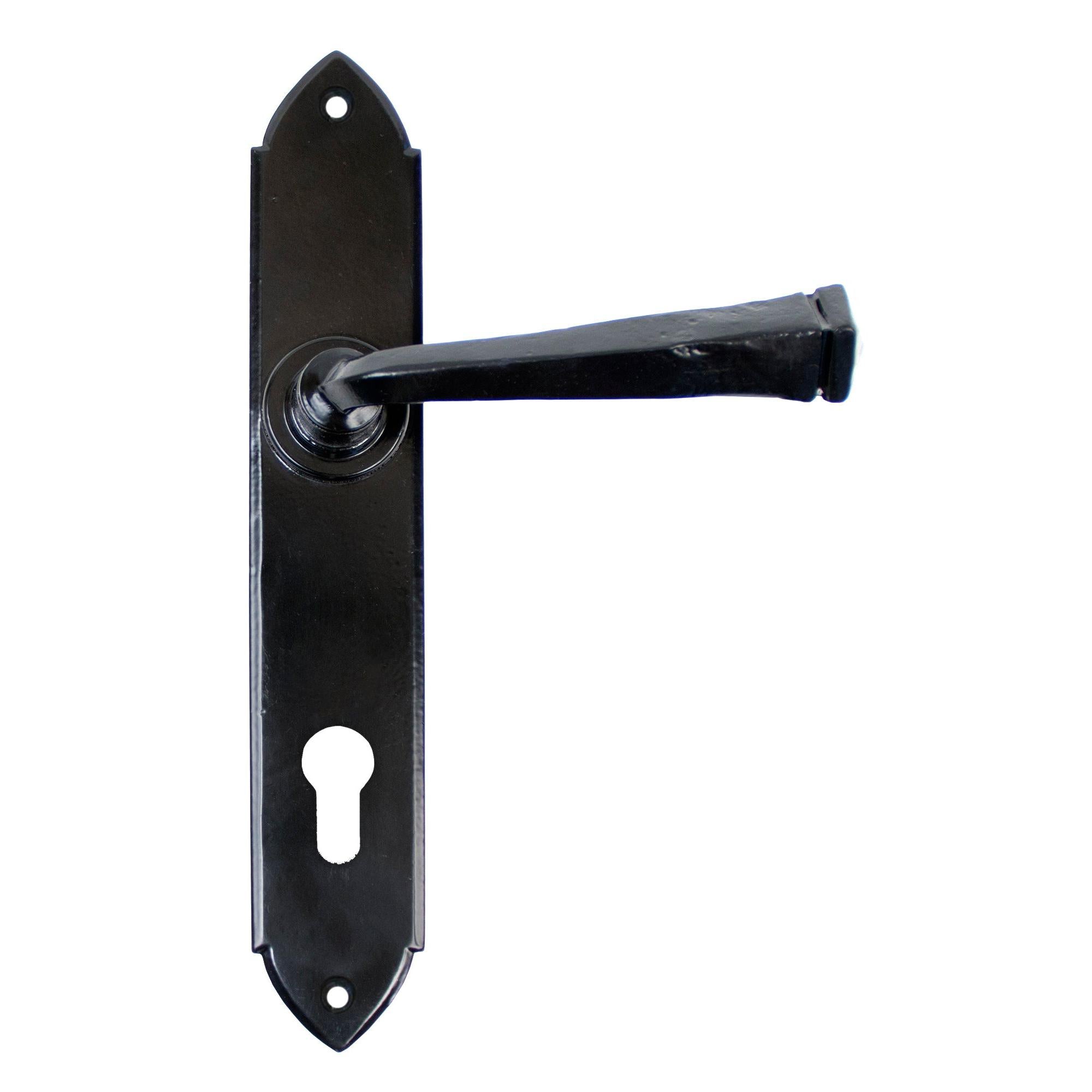 Black Gothic Lever Espag. Lock Set | From The Anvil - Espagnolette - From The Anvil - Yester Home