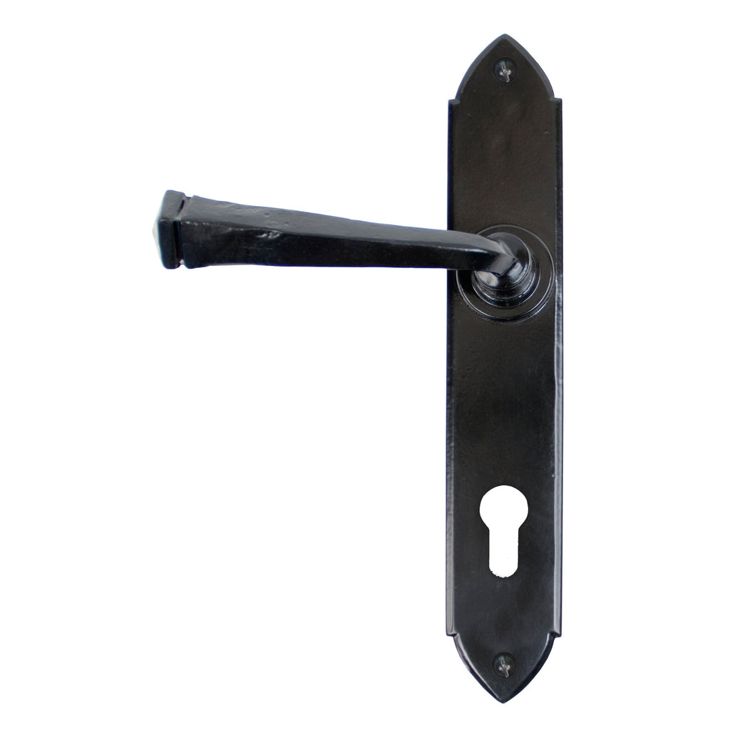 Black Gothic Lever Espag. Lock Set | From The Anvil-Espagnolette-Yester Home