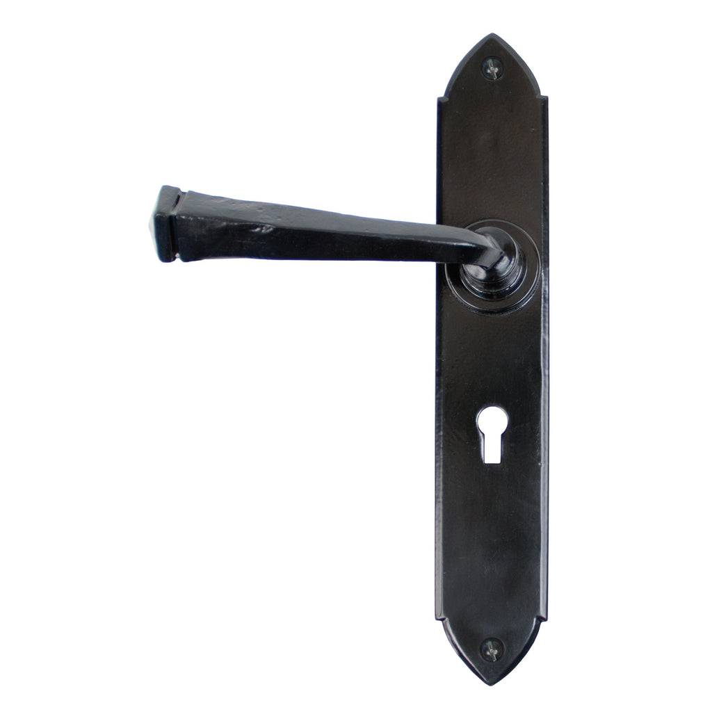 Black Gothic Lever Lock Set | From The Anvil-Lever Lock-Yester Home