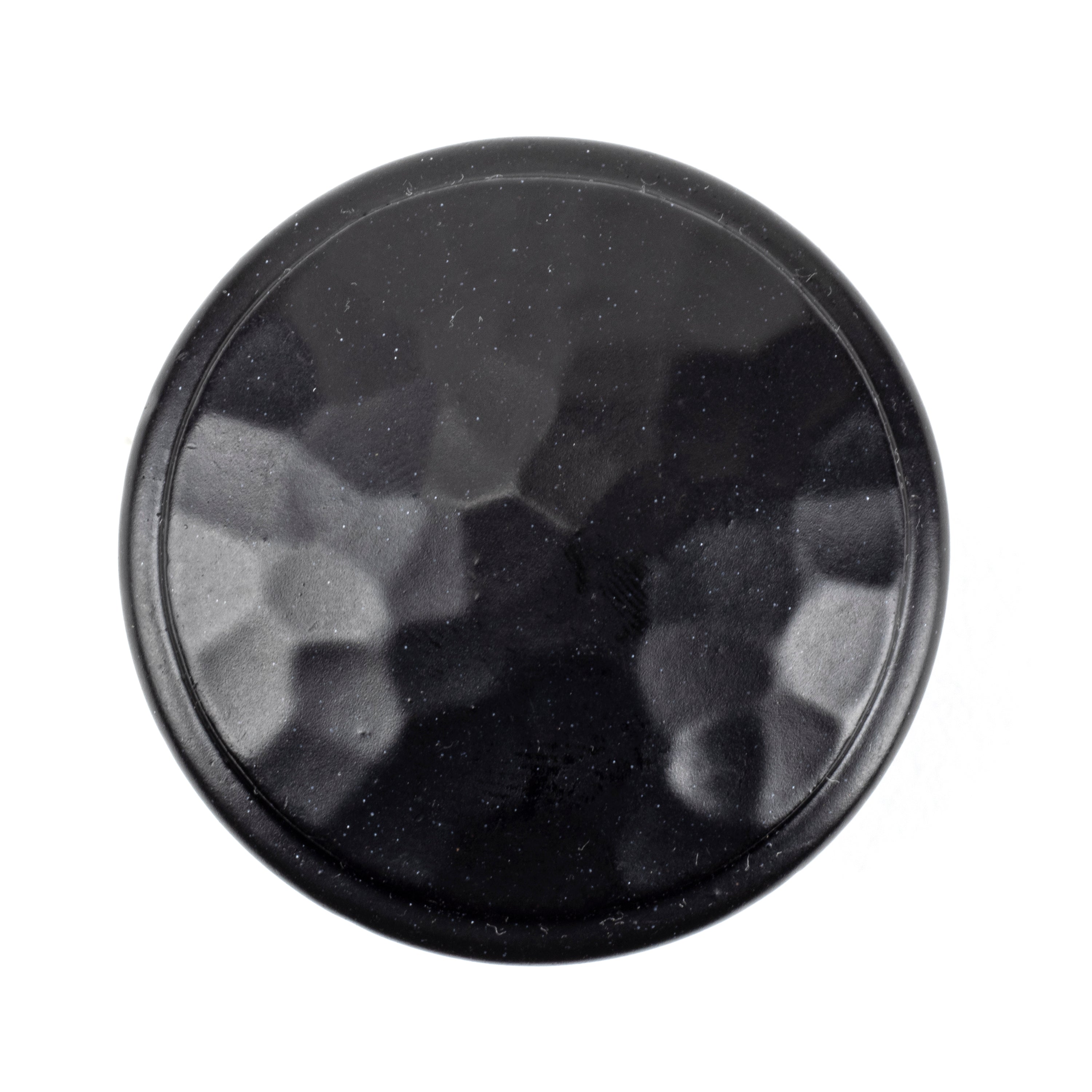 Black Hammered Cabinet Knob - Large | From The Anvil-Cabinet Knobs-Yester Home