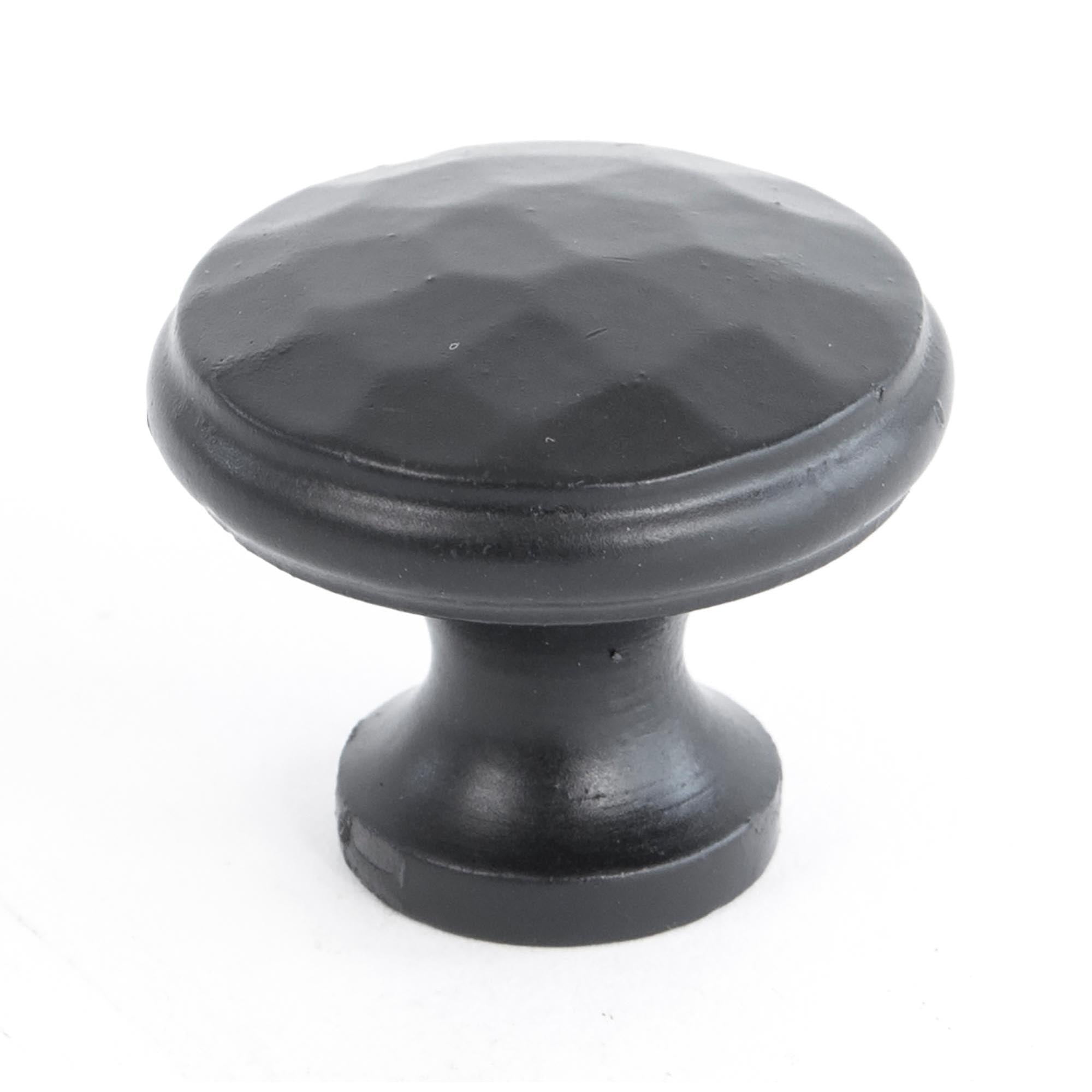 Black Hammered Cabinet Knob - Medium | From The Anvil - Cabinet Knobs - From The Anvil - Yester Home