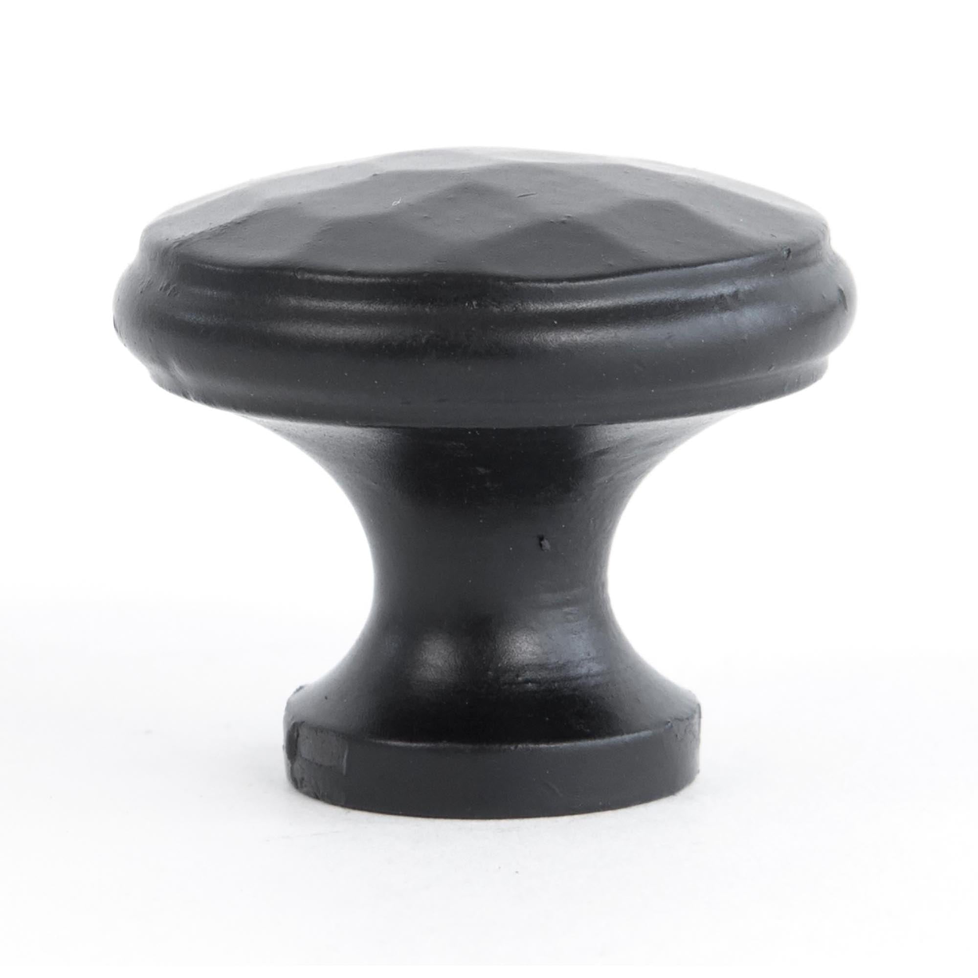 Black Hammered Cabinet Knob - Medium | From The Anvil - Cabinet Knobs - From The Anvil - Yester Home