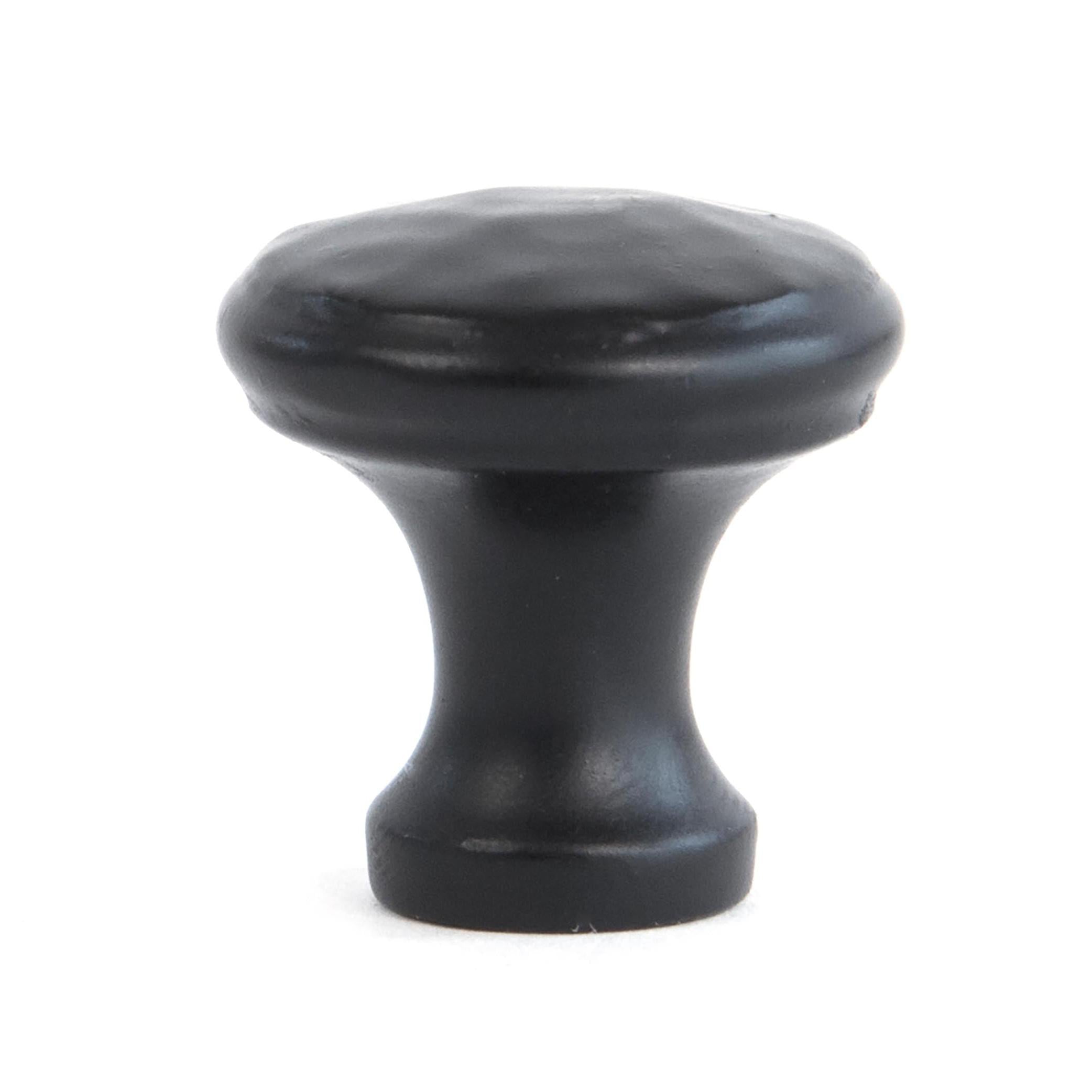 Black Hammered Cabinet Knob - Small | From The Anvil - Cabinet Knobs - From The Anvil - Yester Home