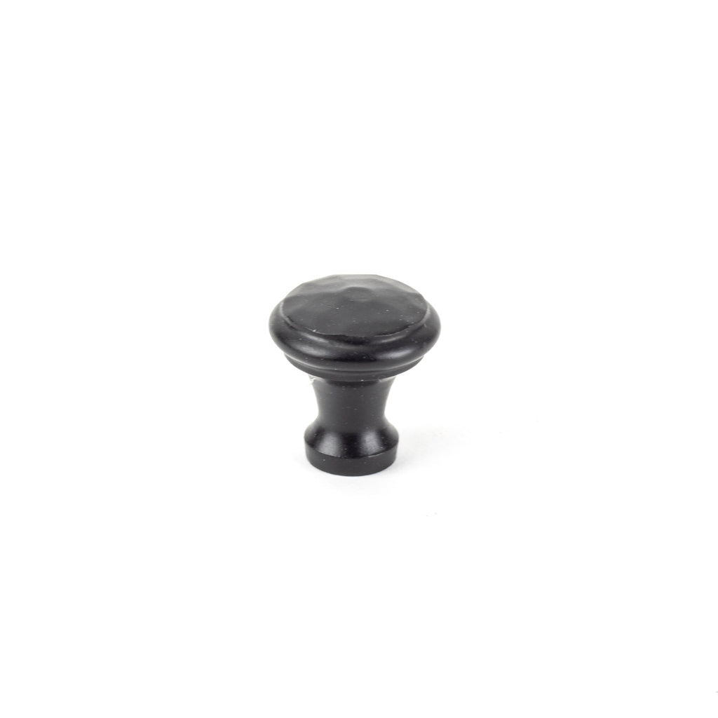 Black Hammered Cabinet Knob - Small | From The Anvil-Cabinet Knobs-Yester Home