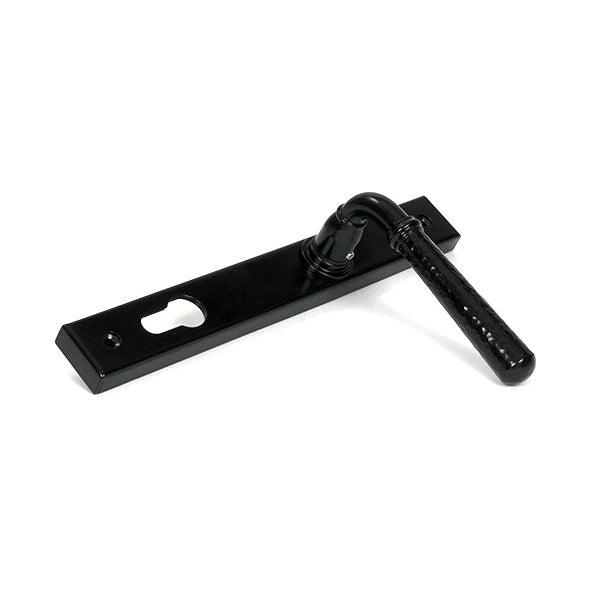 Black Hammered Newbury Slimline Espag. Lock Set | From The Anvil-Espagnolette-Yester Home