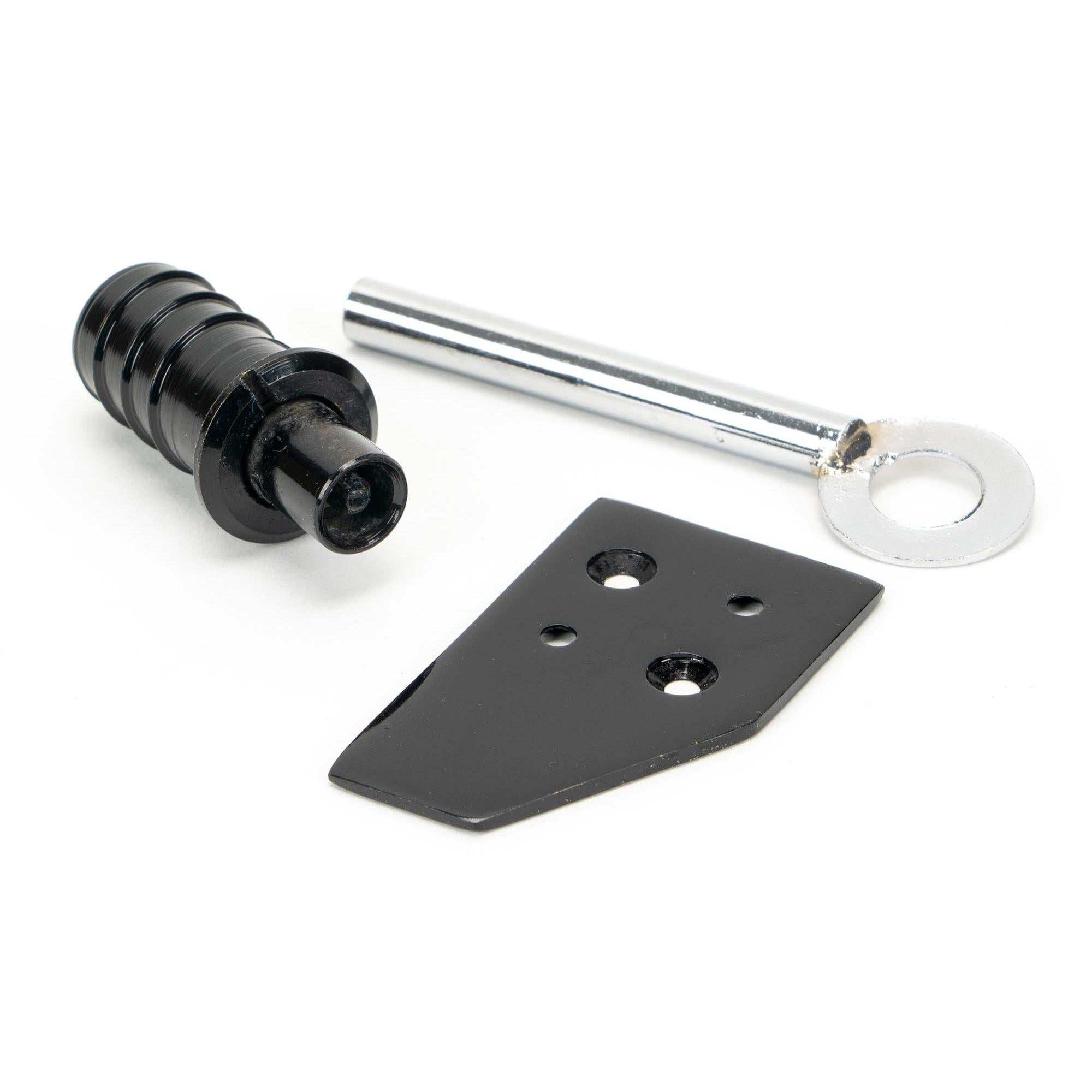 Black Key-Flush Sash Stop | From The Anvil - Sash Stops - From The Anvil - Yester Home