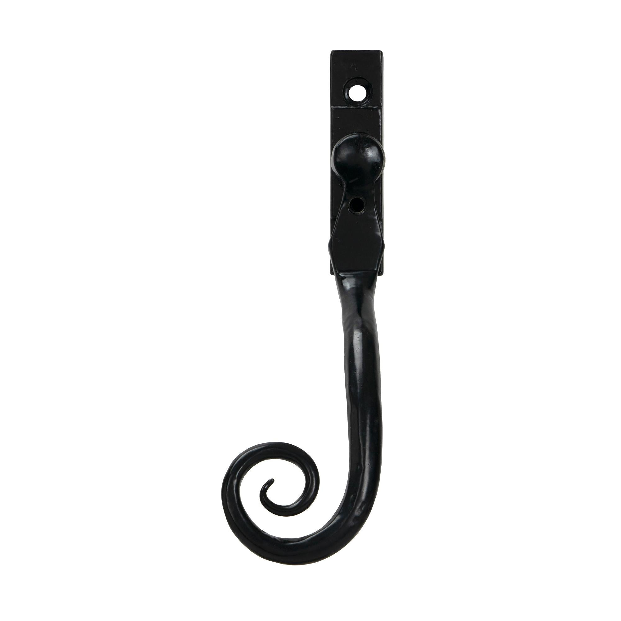Black Large 16mm Monkeytail Espag - LH | From The Anvil - Espag. Fasteners - From The Anvil - Yester Home