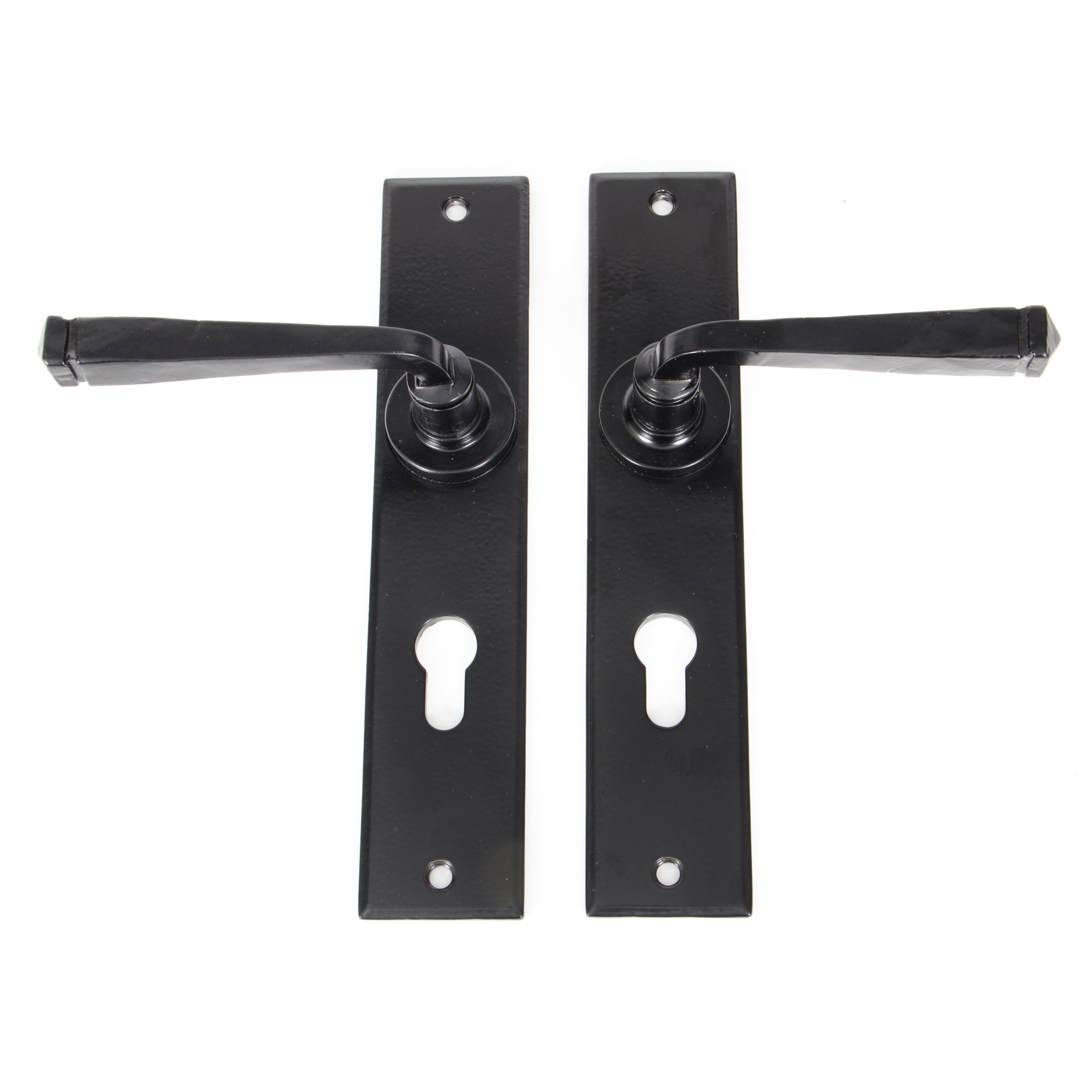 Black Large Avon 72mm Centre Euro Lock Set | From The Anvil-Lever Euro-Yester Home