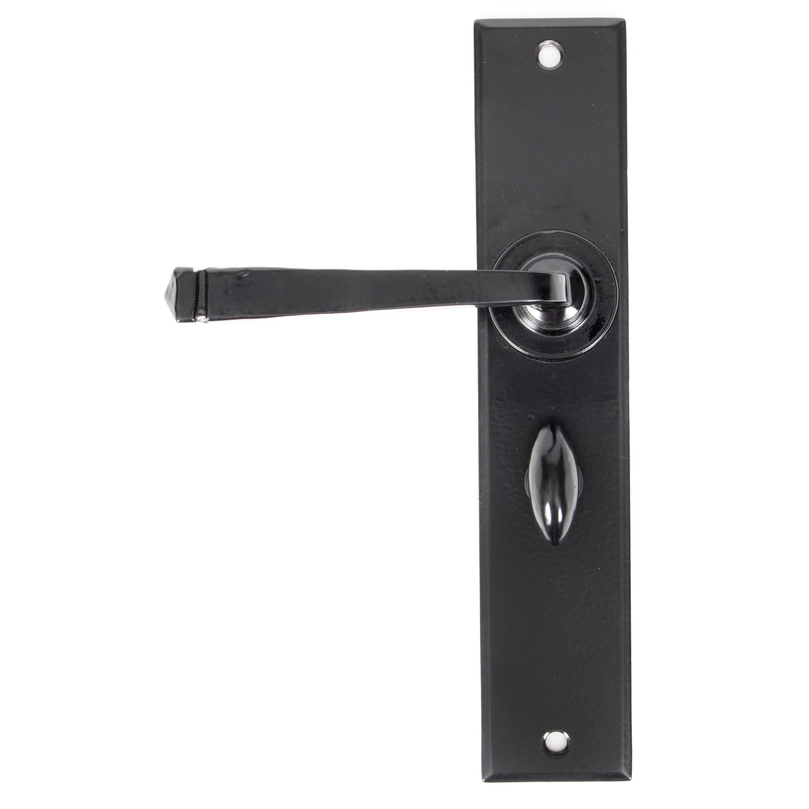 Black Large Avon Lever Bathroom Set | From The Anvil-Lever Bathroom-Yester Home