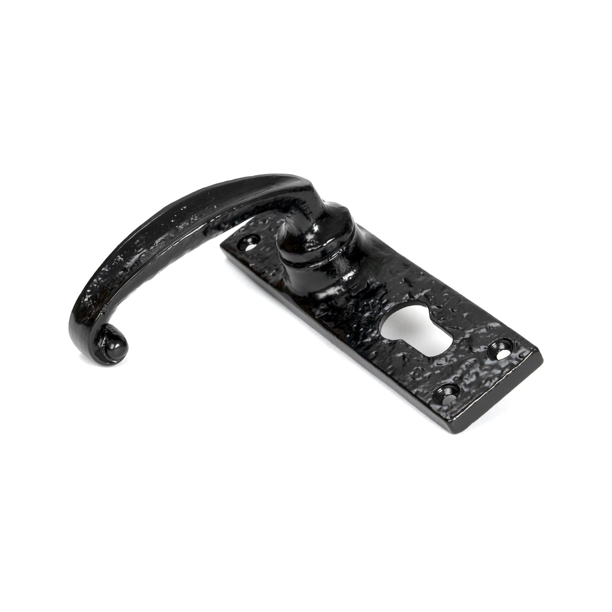 Black Lever Euro Lock Set | From The Anvil - Lever Euro - From The Anvil - Yester Home