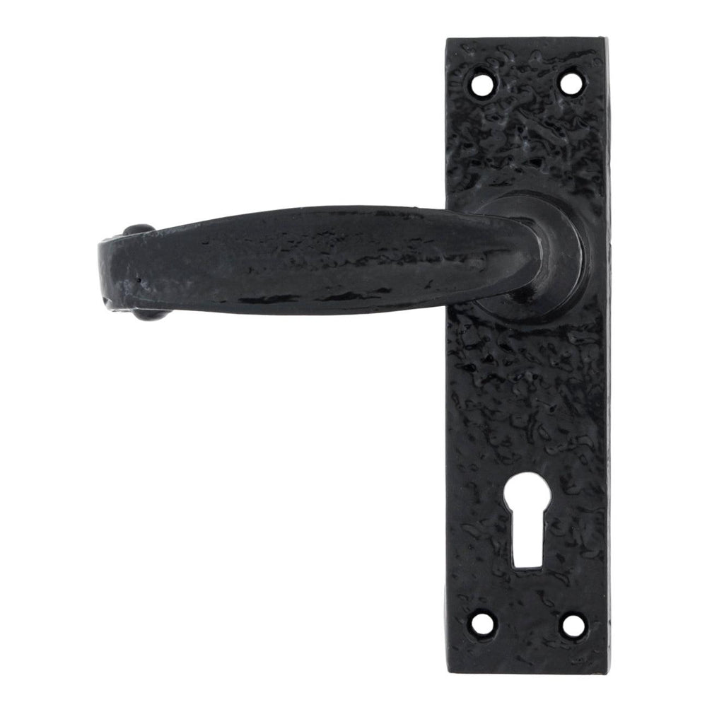 Black Lever Lock Set | From The Anvil-Lever Lock-Yester Home
