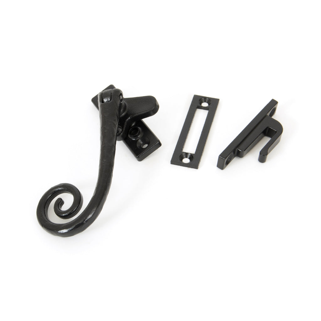 Black Locking Deluxe Monkeytail Fastener - LH | From The Anvil-Locking Fasteners-Yester Home