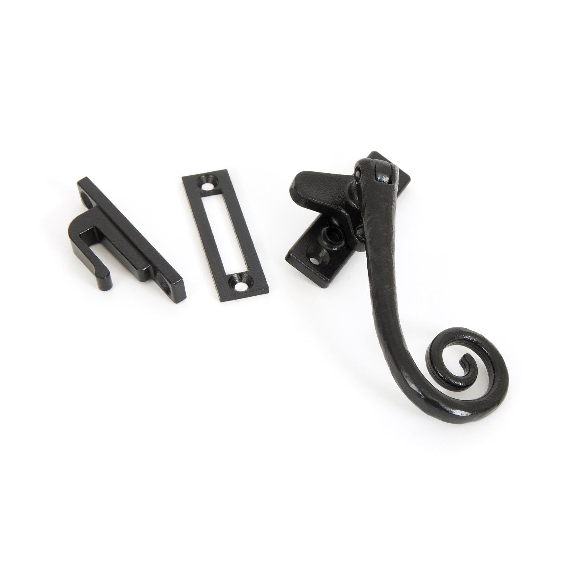 Black Locking Deluxe Monkeytail Fastener - RH | From The Anvil - Locking Fasteners - From The Anvil - Yester Home