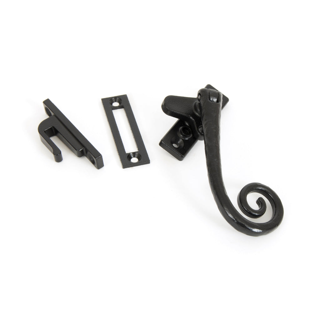 Black Locking Deluxe Monkeytail Fastener - RH | From The Anvil-Locking Fasteners-Yester Home