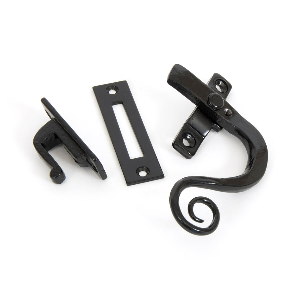 Black Locking Monkeytail Fastener - RH | From The Anvil-Locking Fasteners-Yester Home