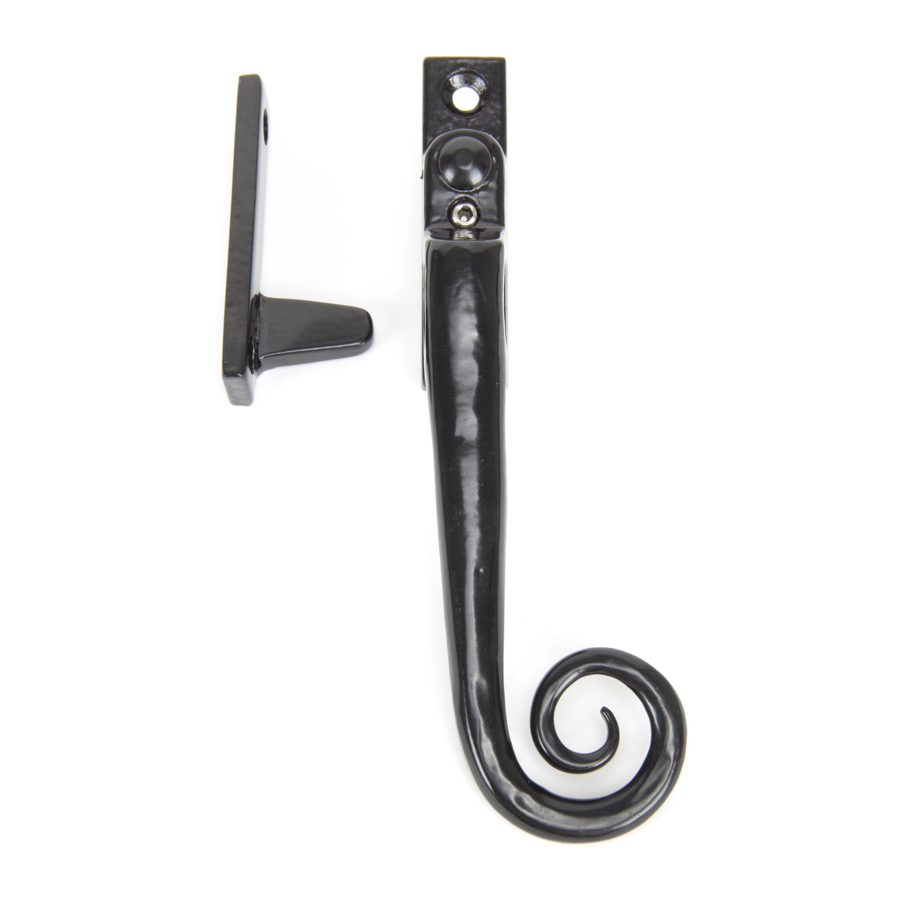 Black Locking Night-Vent Monkeytail Fastener - RH | From The Anvil - Night-Vent Fasteners - From The Anvil - Yester Home