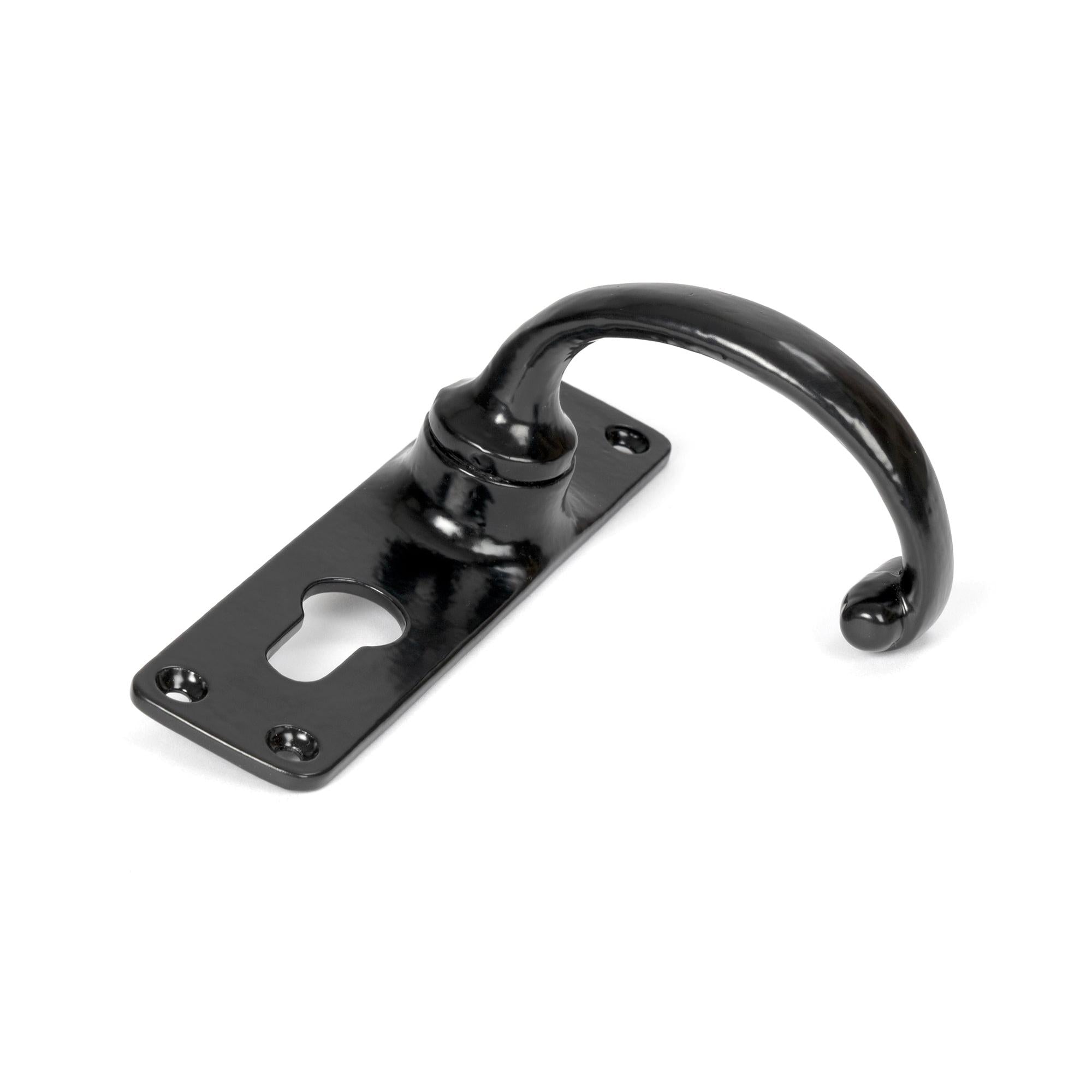 Black MF Lever Euro Lock Set | From The Anvil - Lever Euro - From The Anvil - Yester Home