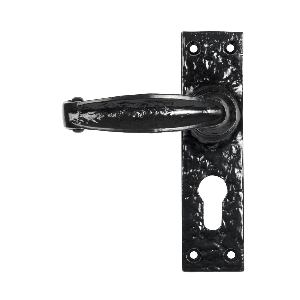 Black MF Lever Euro Lock Set | From The Anvil-Lever Euro-Yester Home