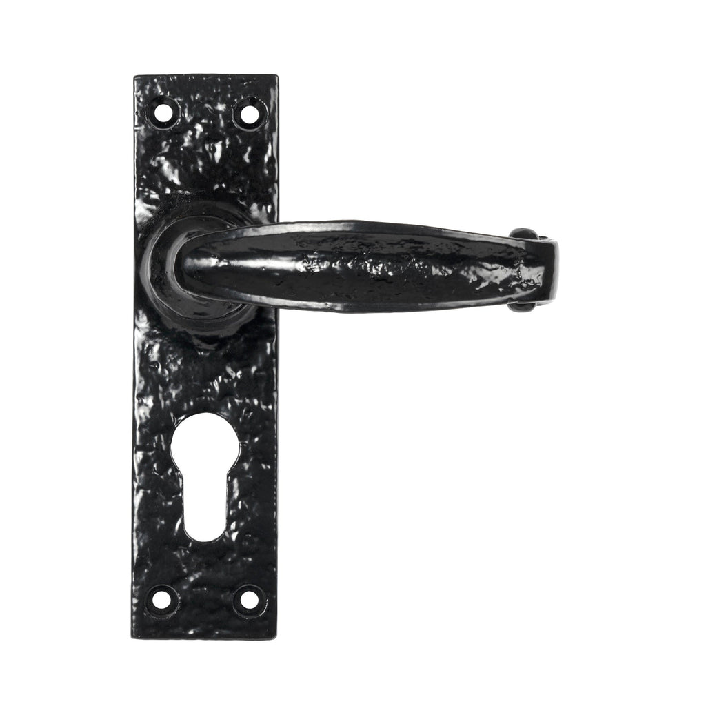 Black MF Lever Euro Lock Set | From The Anvil-Lever Euro-Yester Home