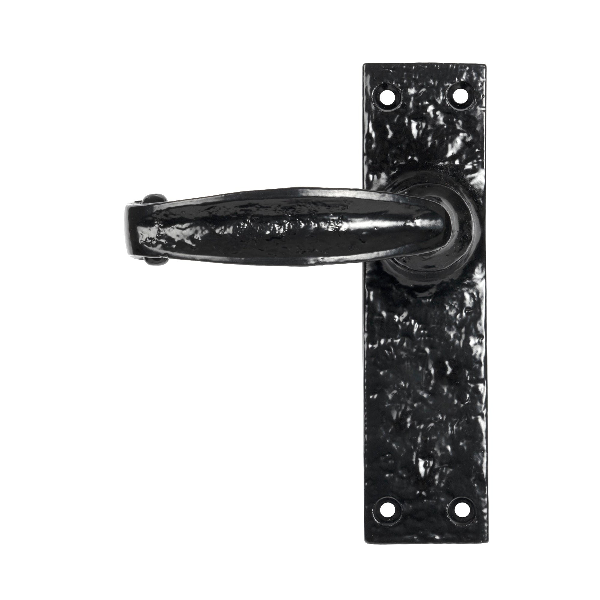 Black MF Lever Latch Set | From The Anvil-Lever Latch-Yester Home