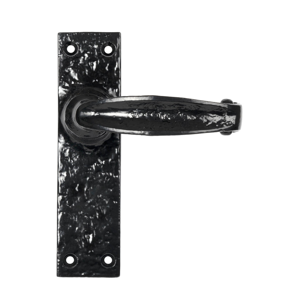 Black MF Lever Latch Set | From The Anvil-Lever Latch-Yester Home