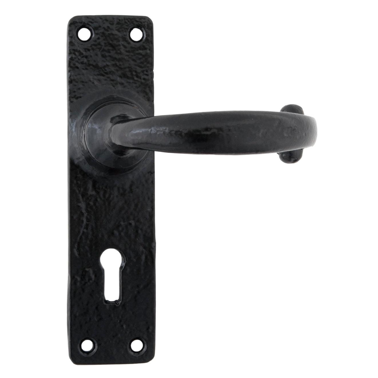 Black MF Lever Lock Set | From The Anvil-Lever Lock-Yester Home