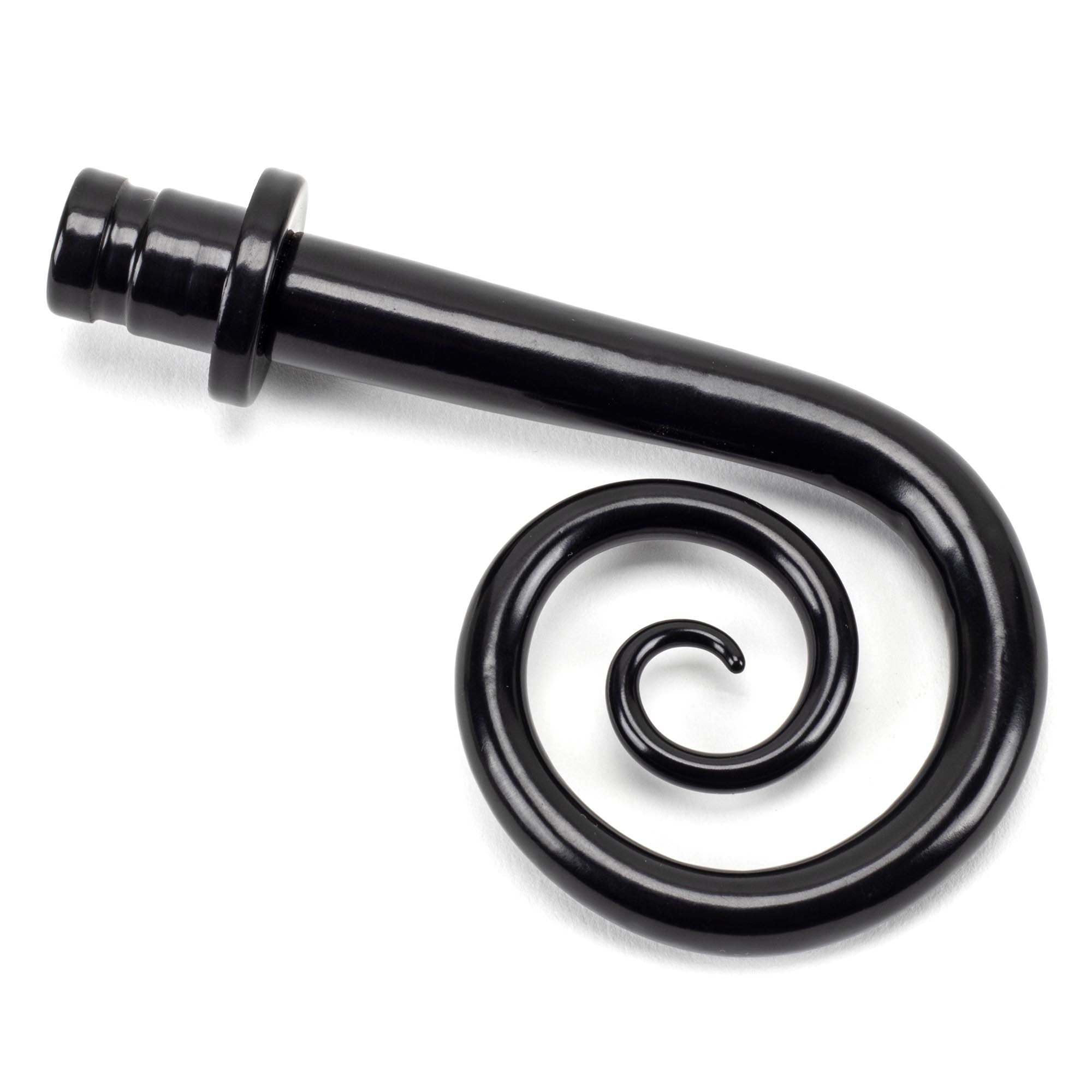 Black Monkeytail Curtain Finial (pair) | From The Anvil - Finials - From The Anvil - Yester Home
