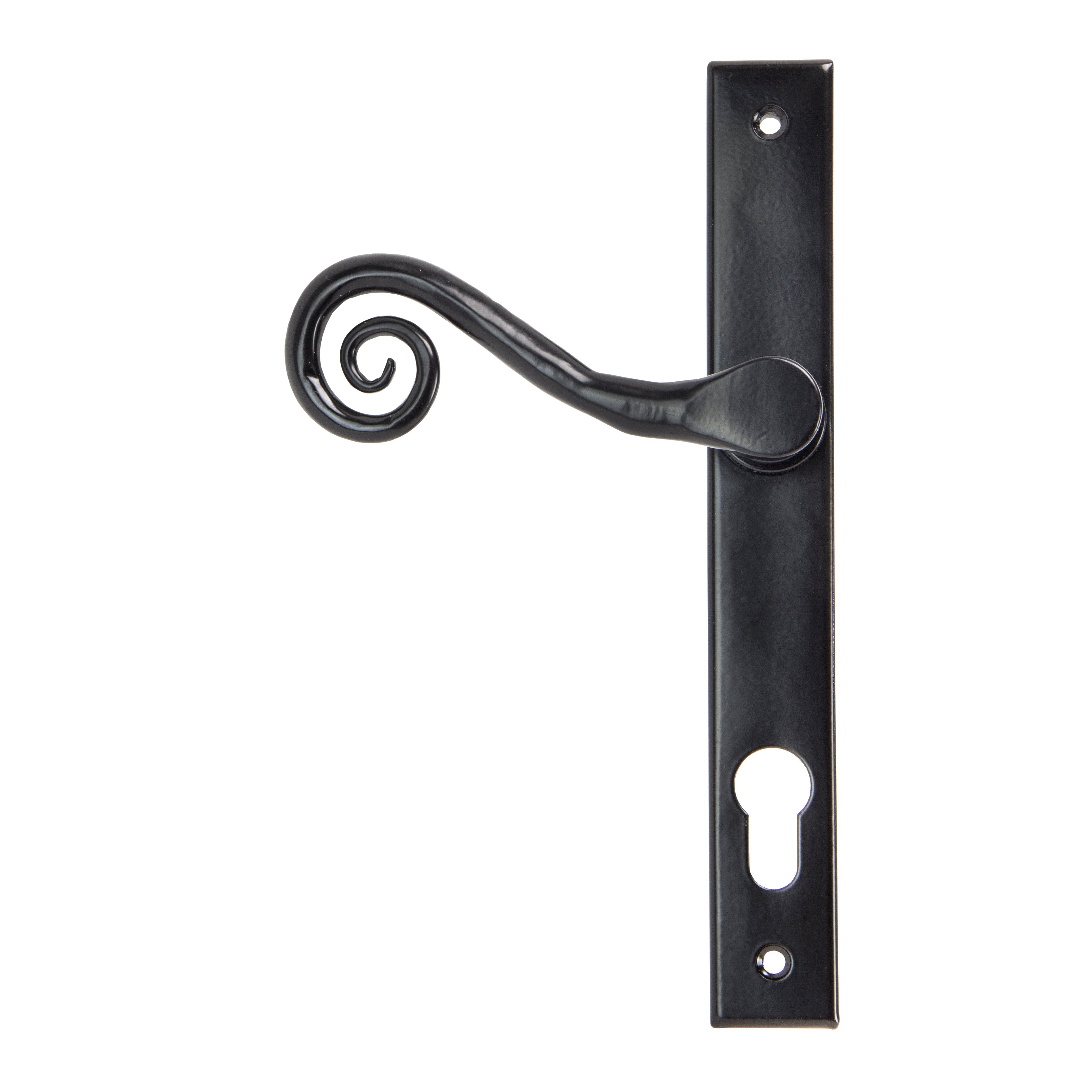 Black Monkeytail Slimline Lever Espag. Lock Set - RH | From The Anvil-Espagnolette-Yester Home