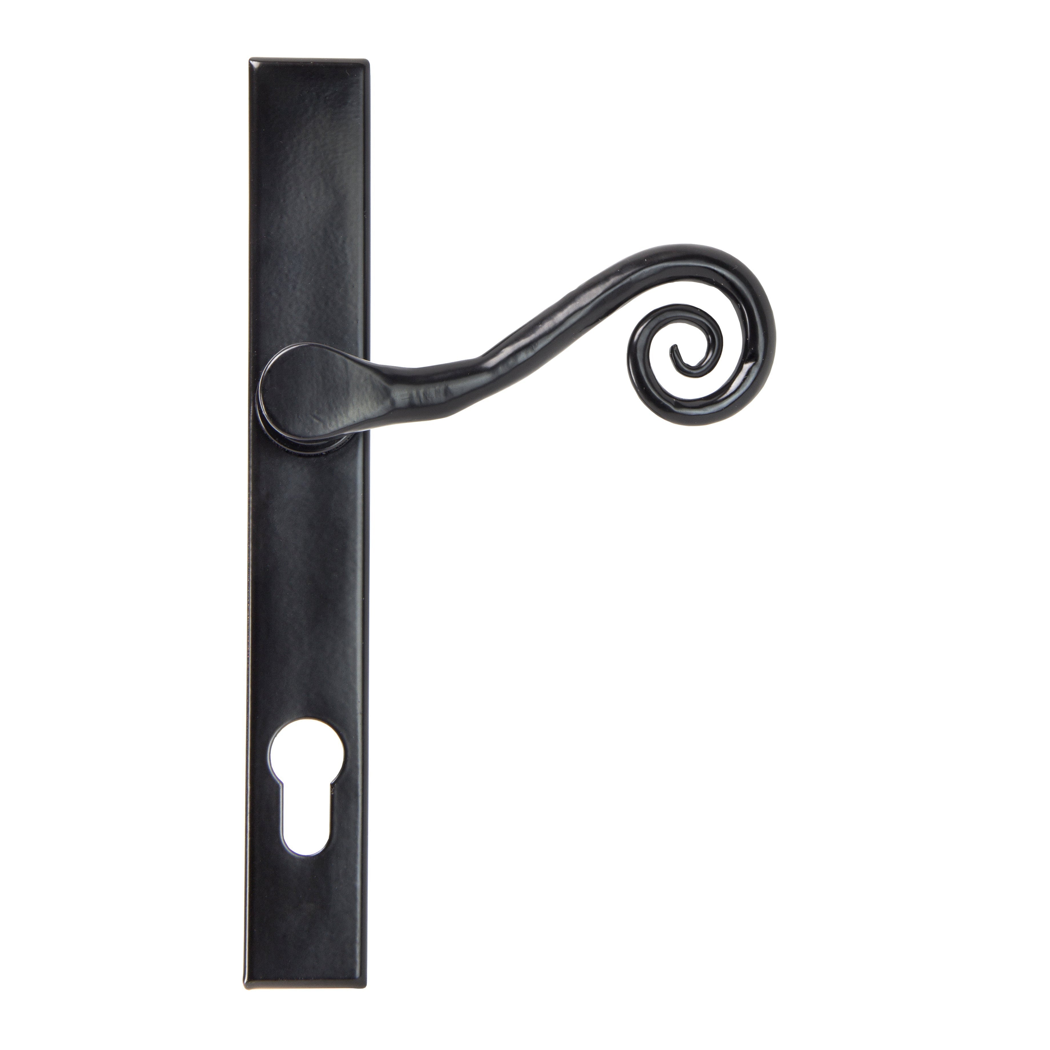 Black Monkeytail Slimline Lever Espag. Lock Set - RH | From The Anvil-Espagnolette-Yester Home