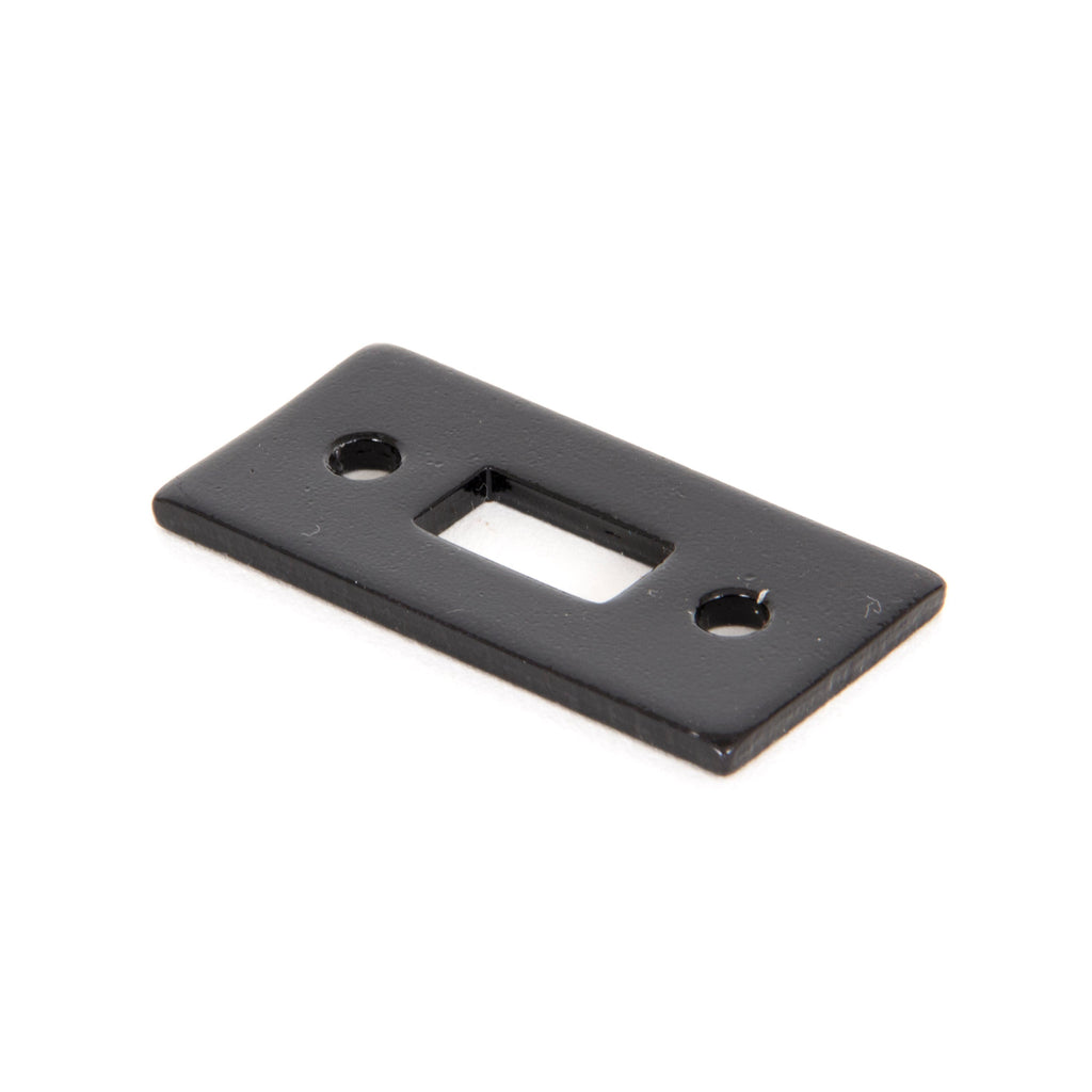Black Mortice Plate for 6" Cranked Bolt | From The Anvil-Bolt Accessories-Yester Home