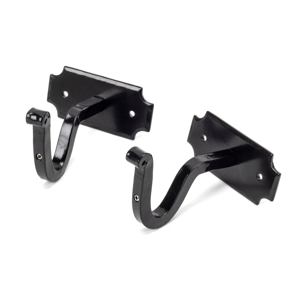 Black Mounting Bracket (pair) | From The Anvil-Brackets-Yester Home