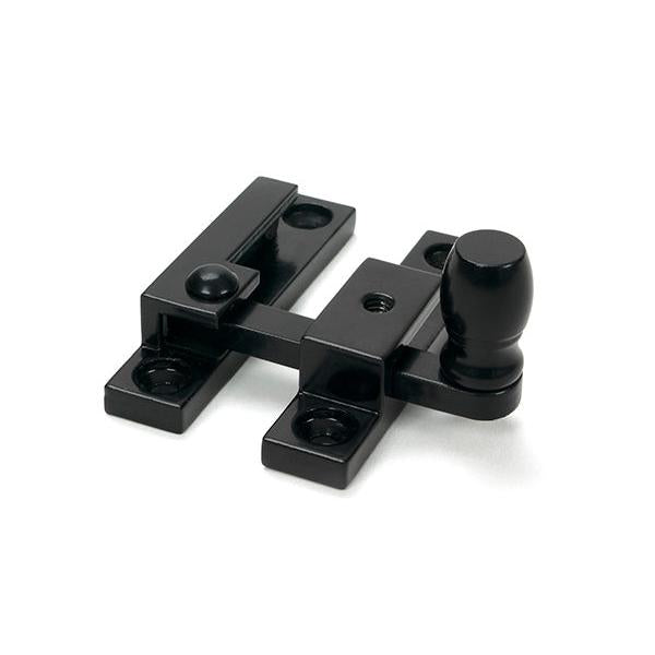 Black Mushroom Quadrant Fastener - Narrow - Quadrant Fasteners - From The Anvil - Yester Home