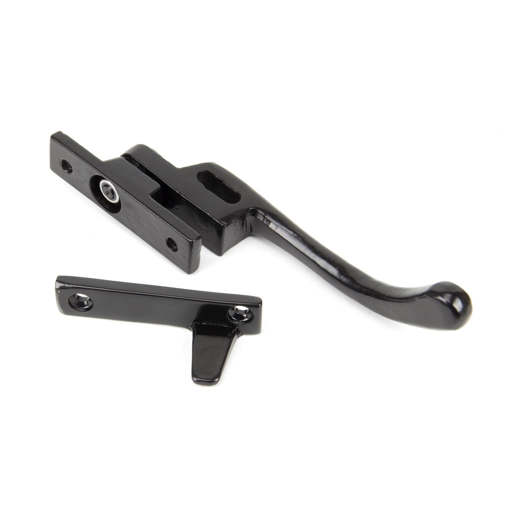 Black Night-Vent Locking Peardrop Fastener - LH | From The Anvil - Night-Vent Fasteners - From The Anvil - Yester Home