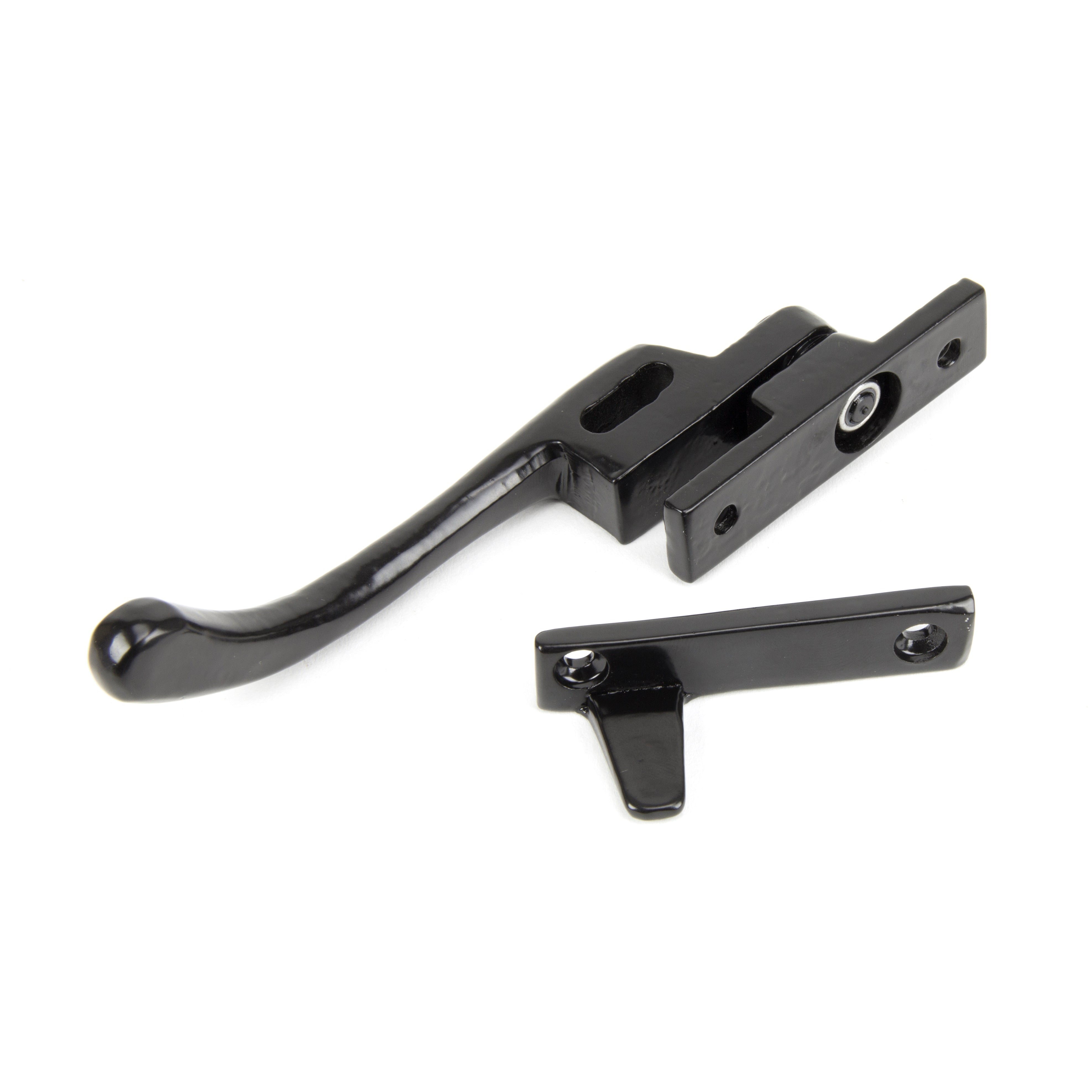 Black Night-Vent Locking Peardrop Fastener - RH | From The Anvil-Night-Vent Fasteners-Yester Home