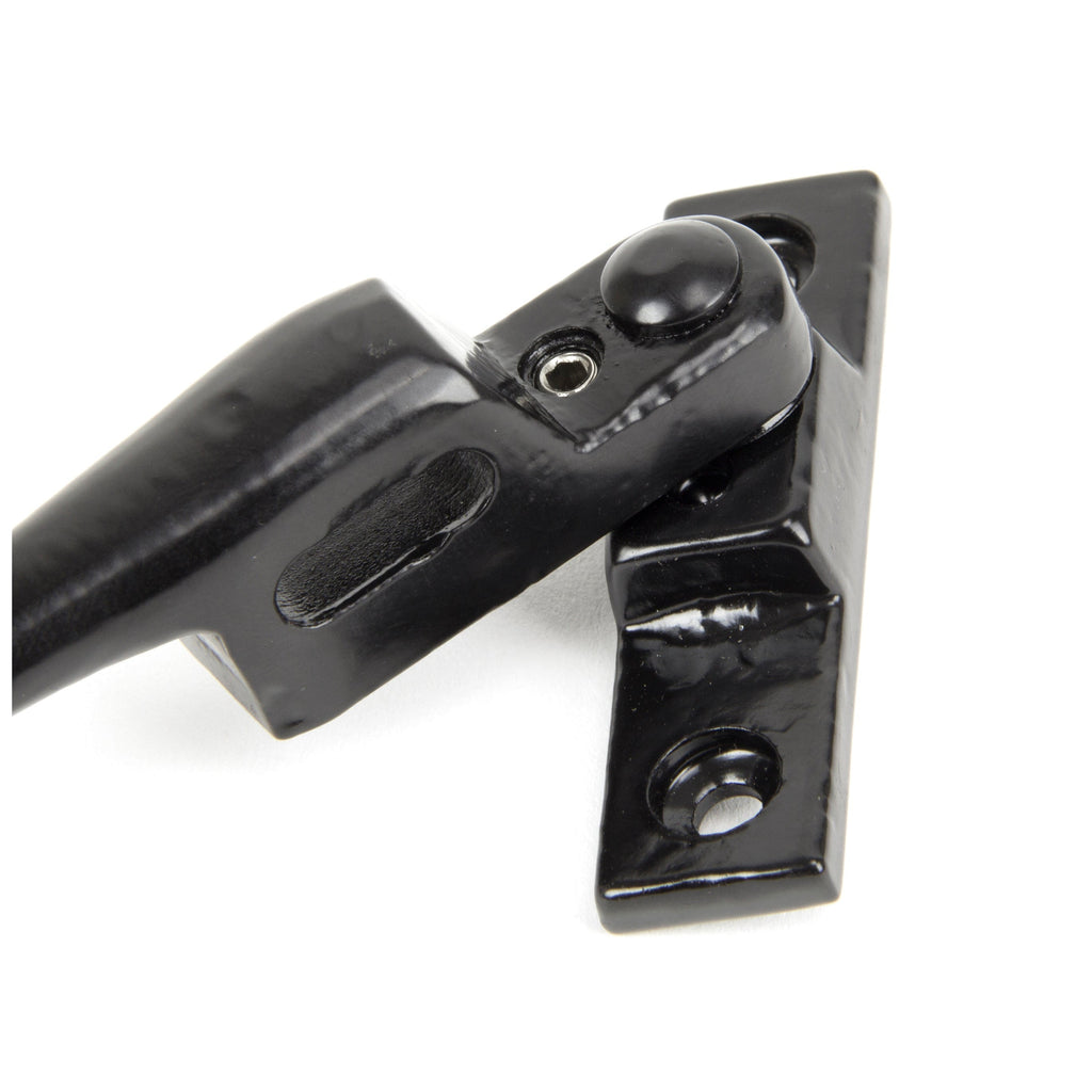 Black Night-Vent Locking Peardrop Fastener - RH | From The Anvil-Night-Vent Fasteners-Yester Home