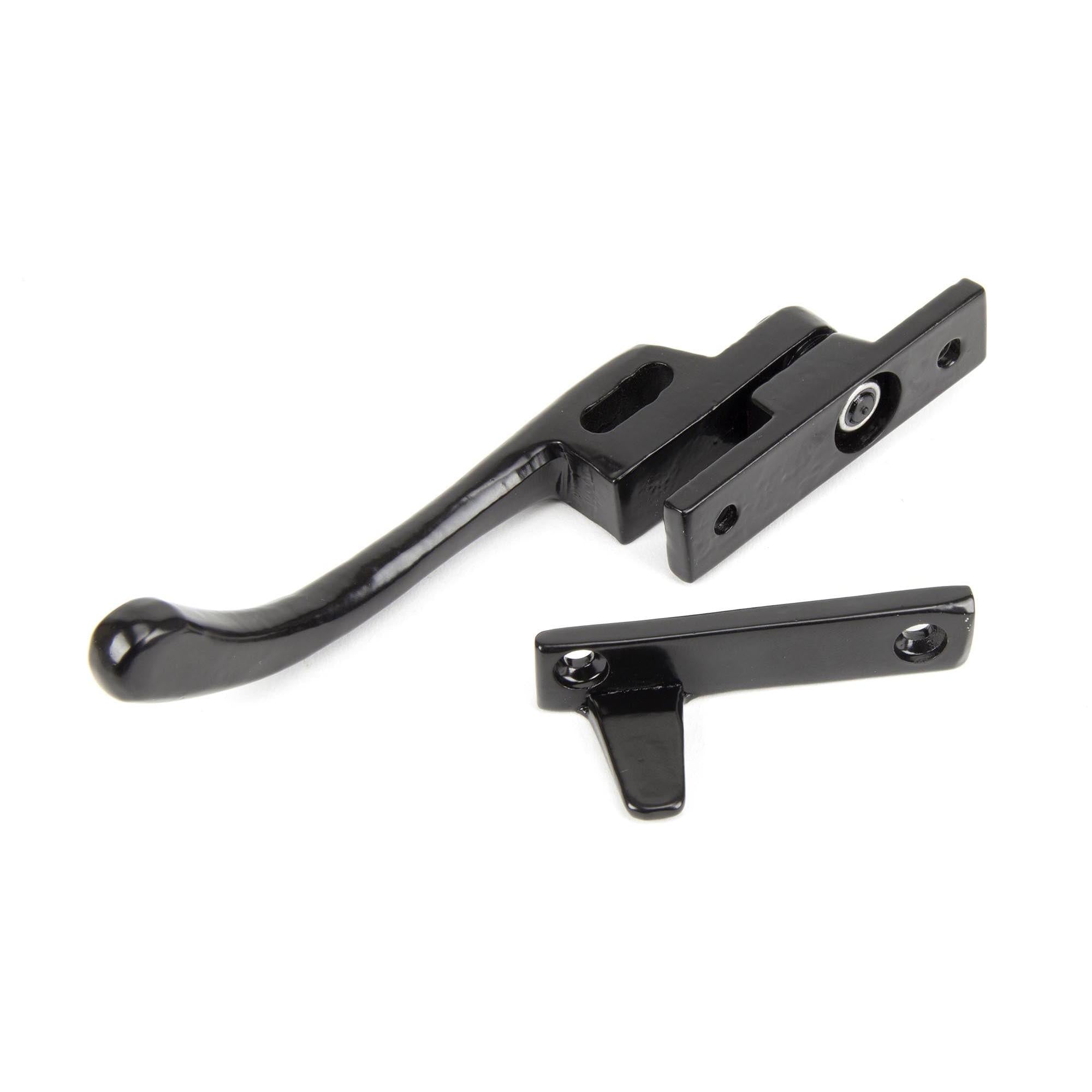 Black Night-Vent Locking Peardrop Fastener - RH | From The Anvil - Night-Vent Fasteners - From The Anvil - Yester Home