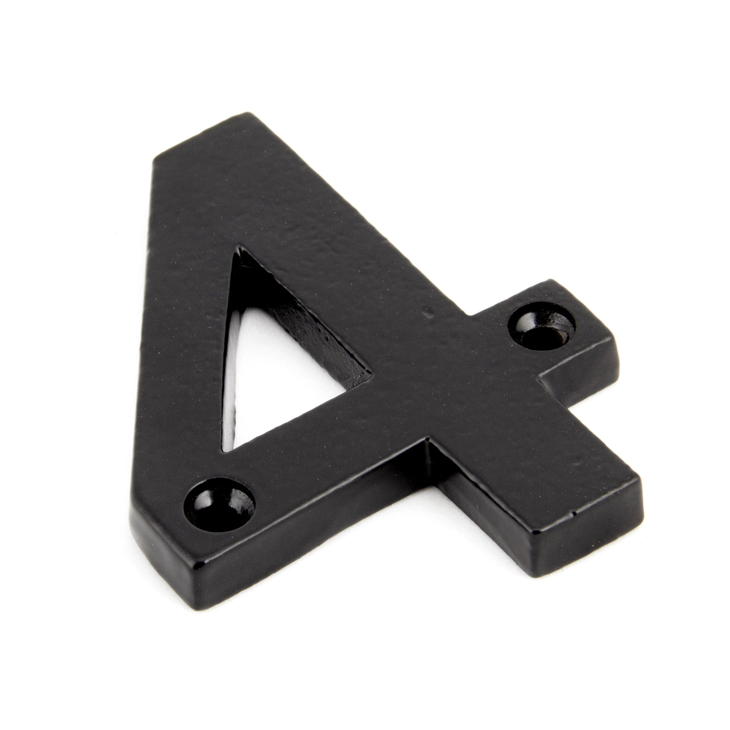 Black Numeral 4 | From The Anvil-Numerals-Yester Home
