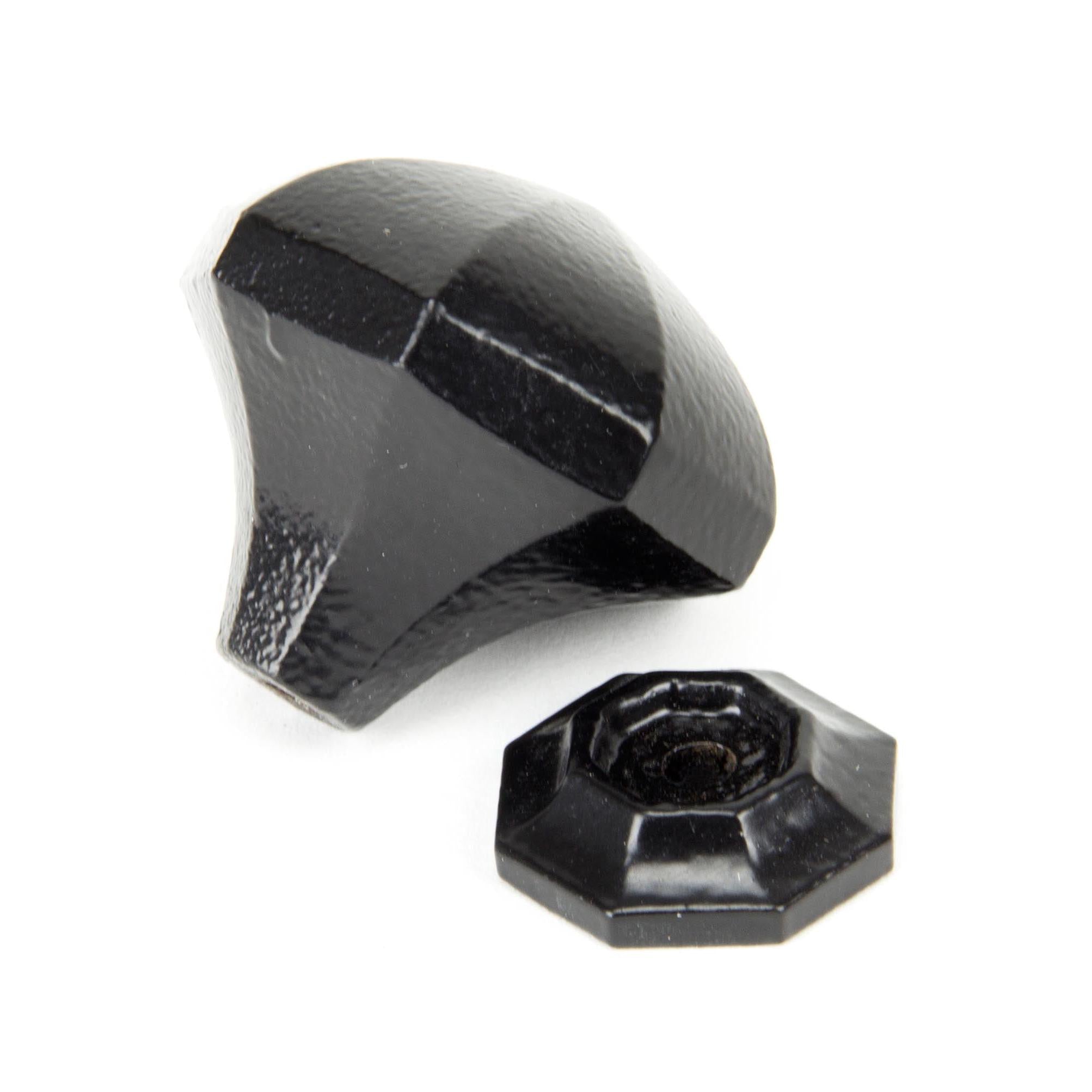 Black Octagonal Cabinet Knob - Large | From The Anvil - Cabinet Knobs - From The Anvil - Yester Home