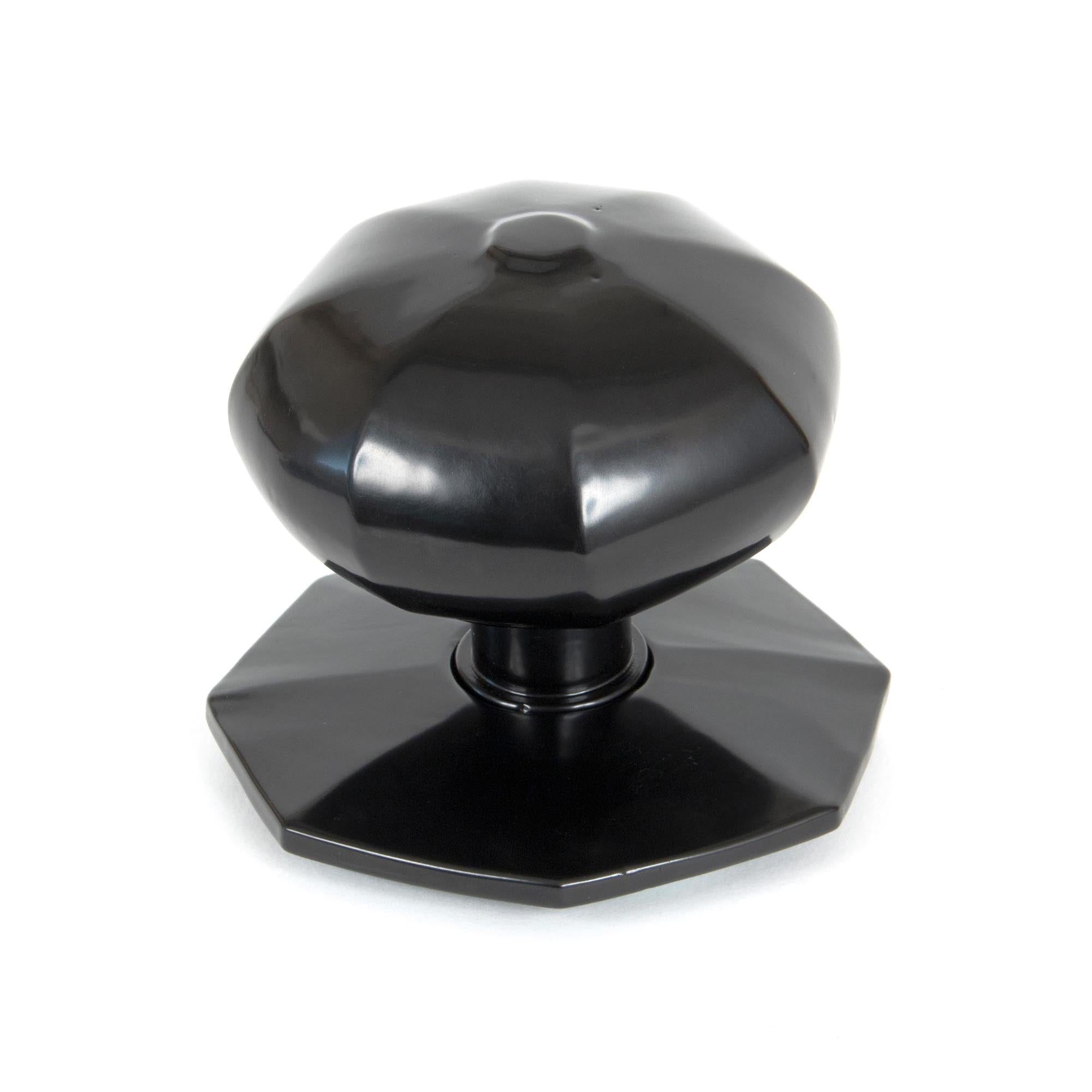 Black Octagonal Centre Door Knob | From The Anvil - Centre Door Knobs - From The Anvil - Yester Home
