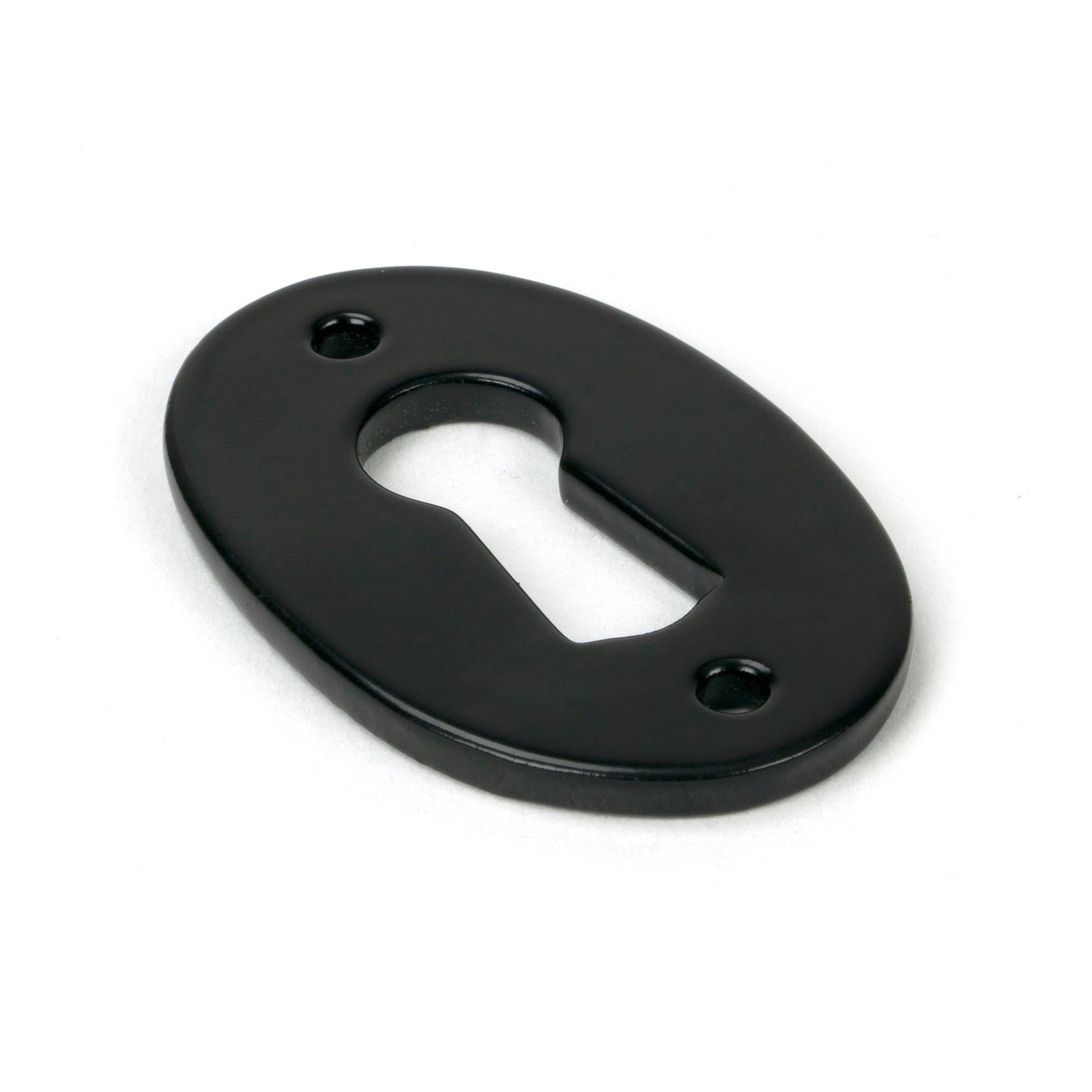 Black Oval Escutcheon | From The Anvil - Escutcheons - From The Anvil - Yester Home