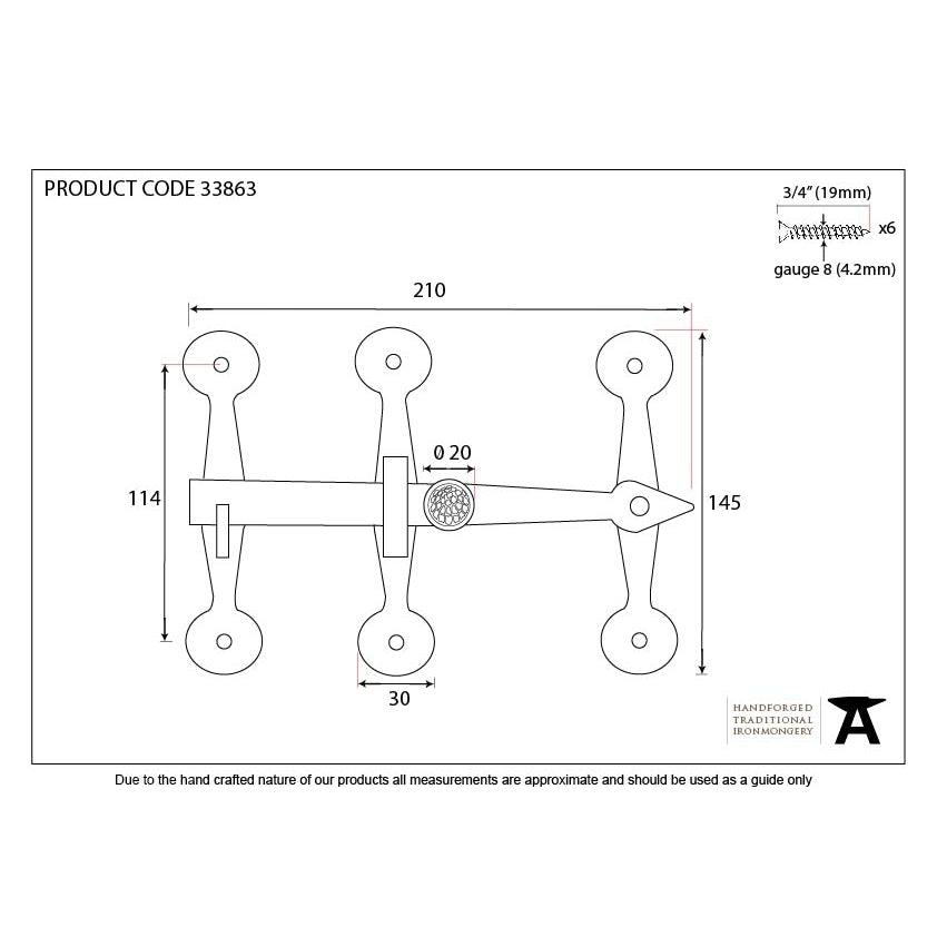Black Oxford Privacy Latch Set | From The Anvil-Latches-Yester Home